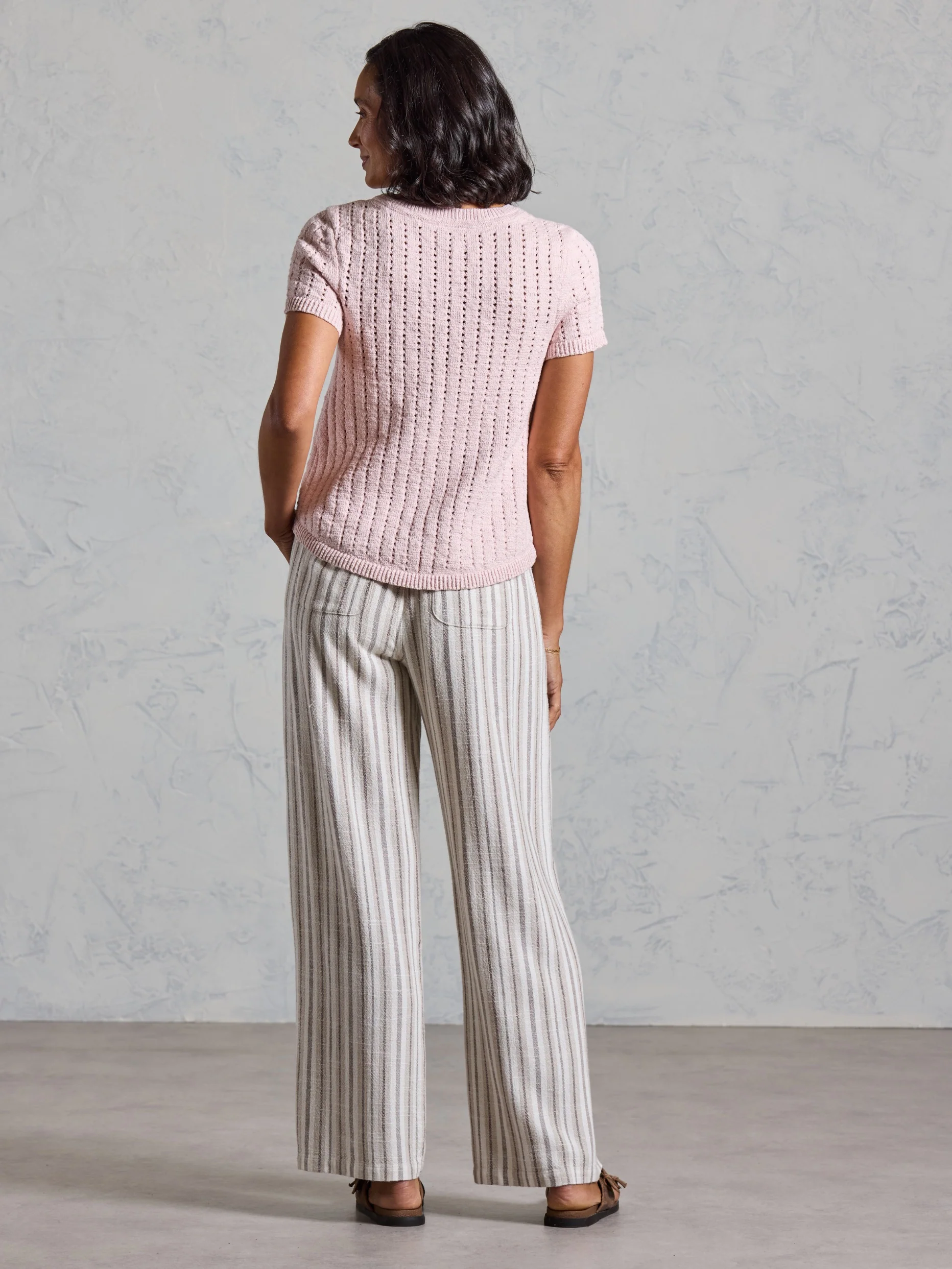 Agni Cotton Linen Knit Top Rosewater - Image 5