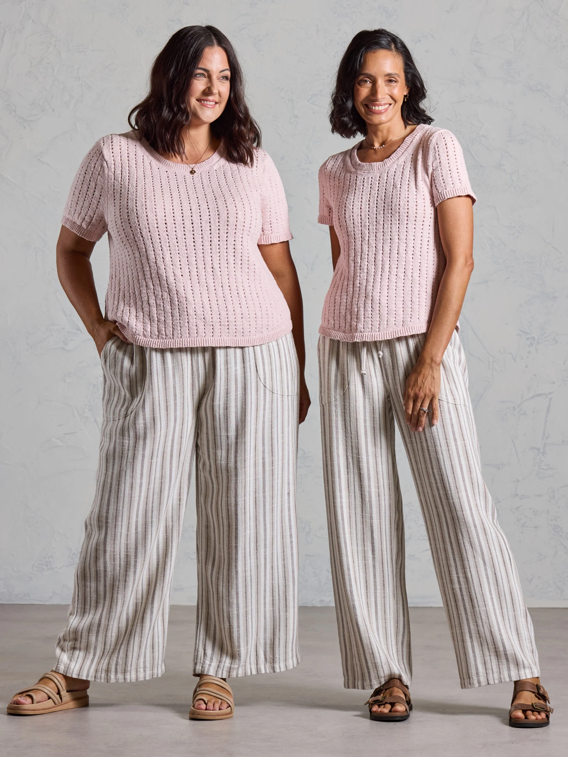 Agni Cotton Linen Knit Top Rosewater - Image 7