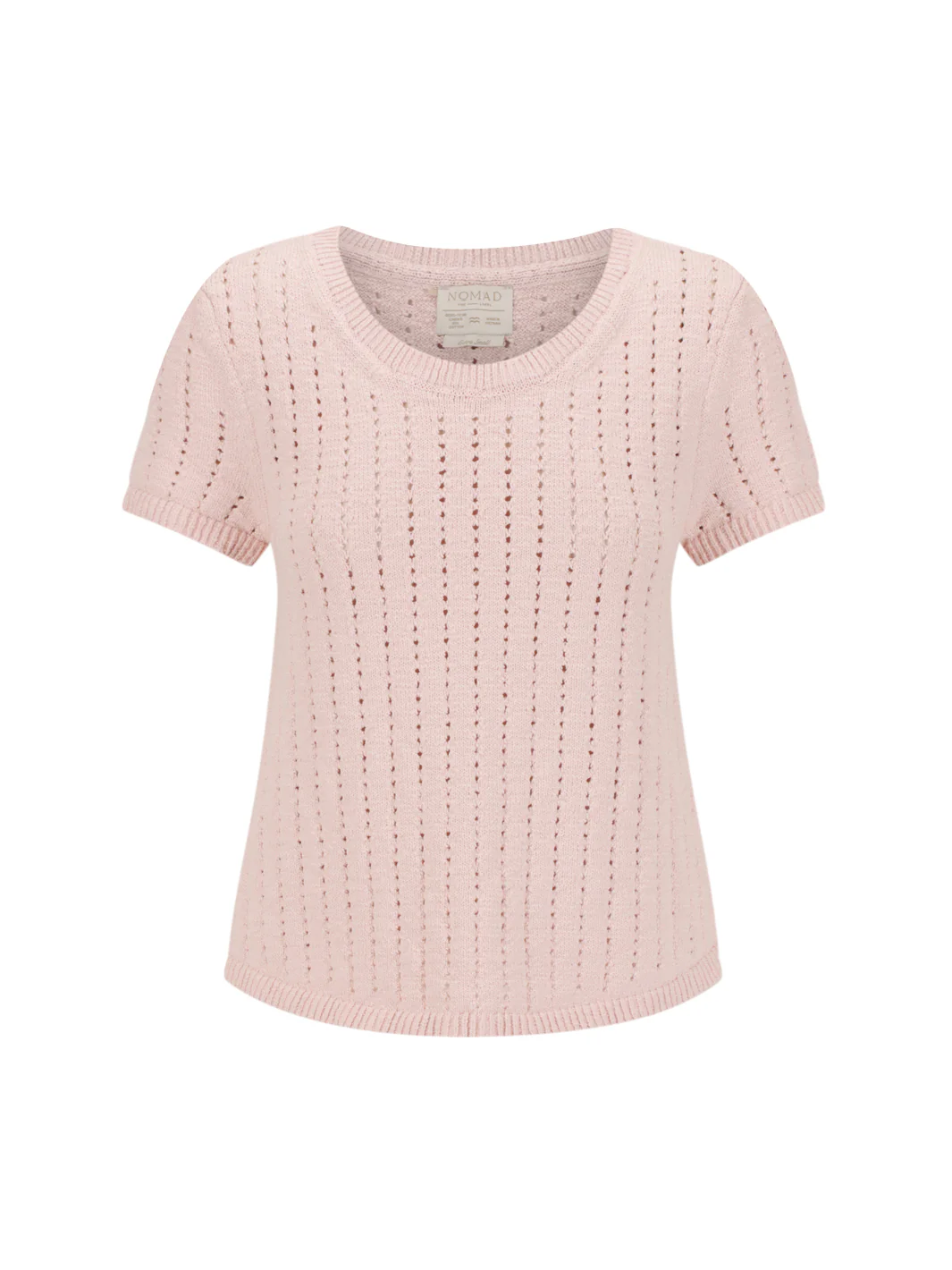Agni Cotton Linen Knit Top Rosewater - Image 8
