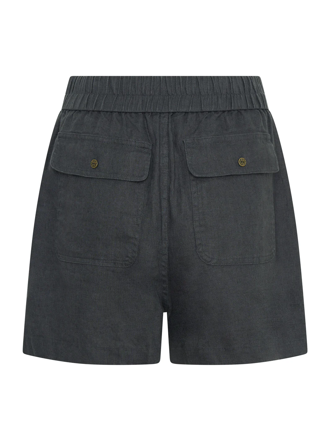 Anika French Linen Shorts Charcoal - Image 6