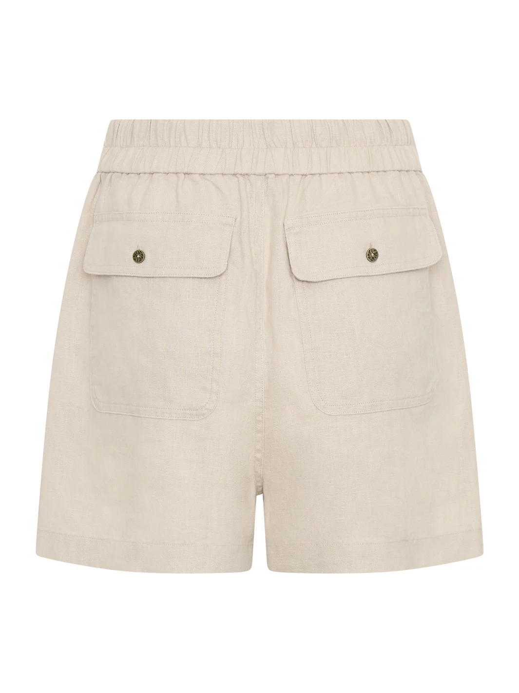 Anika French Linen Shorts Stone - Image 8