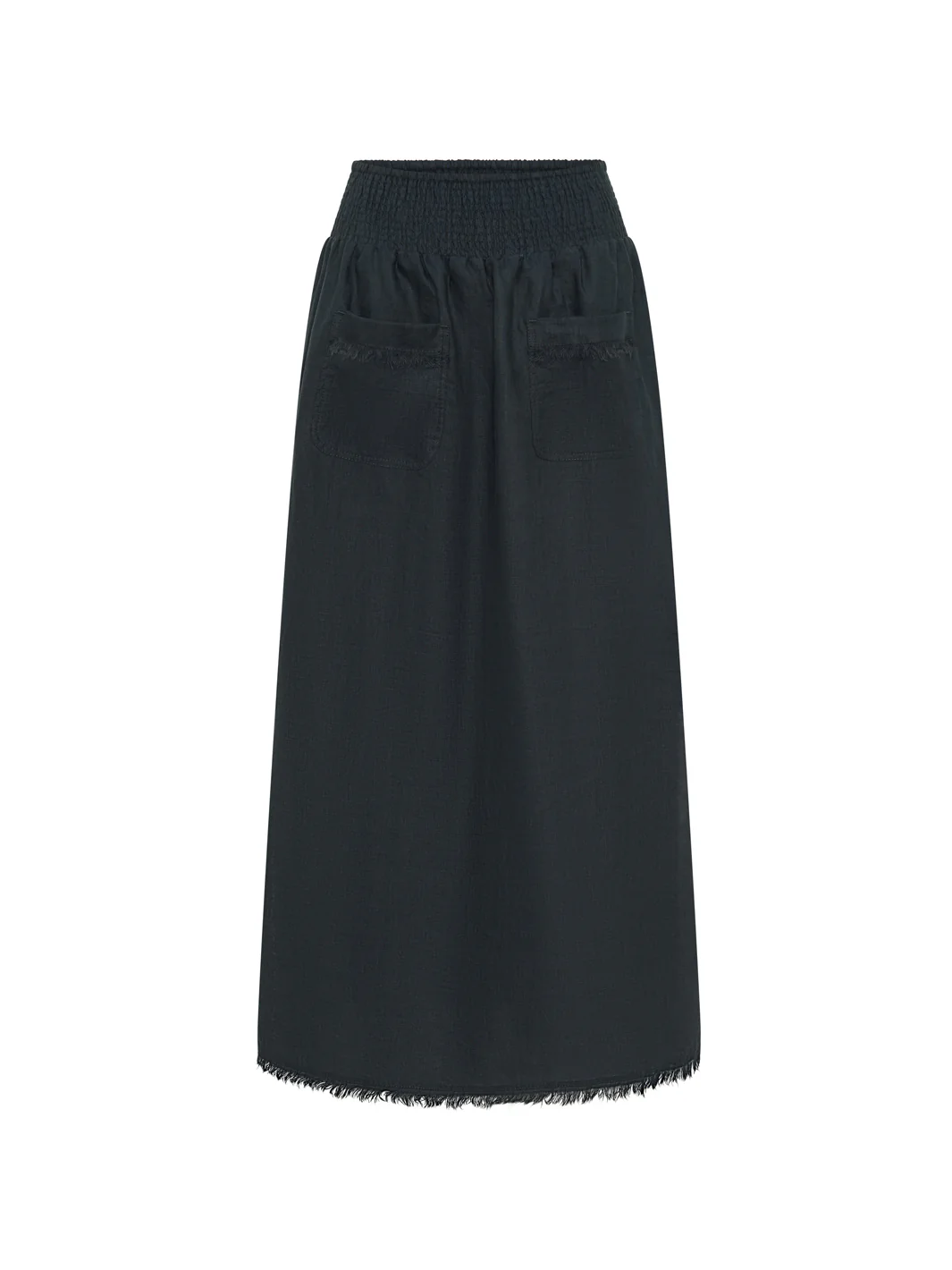 Aurora French Linen Skirt Charcoal - Image 6