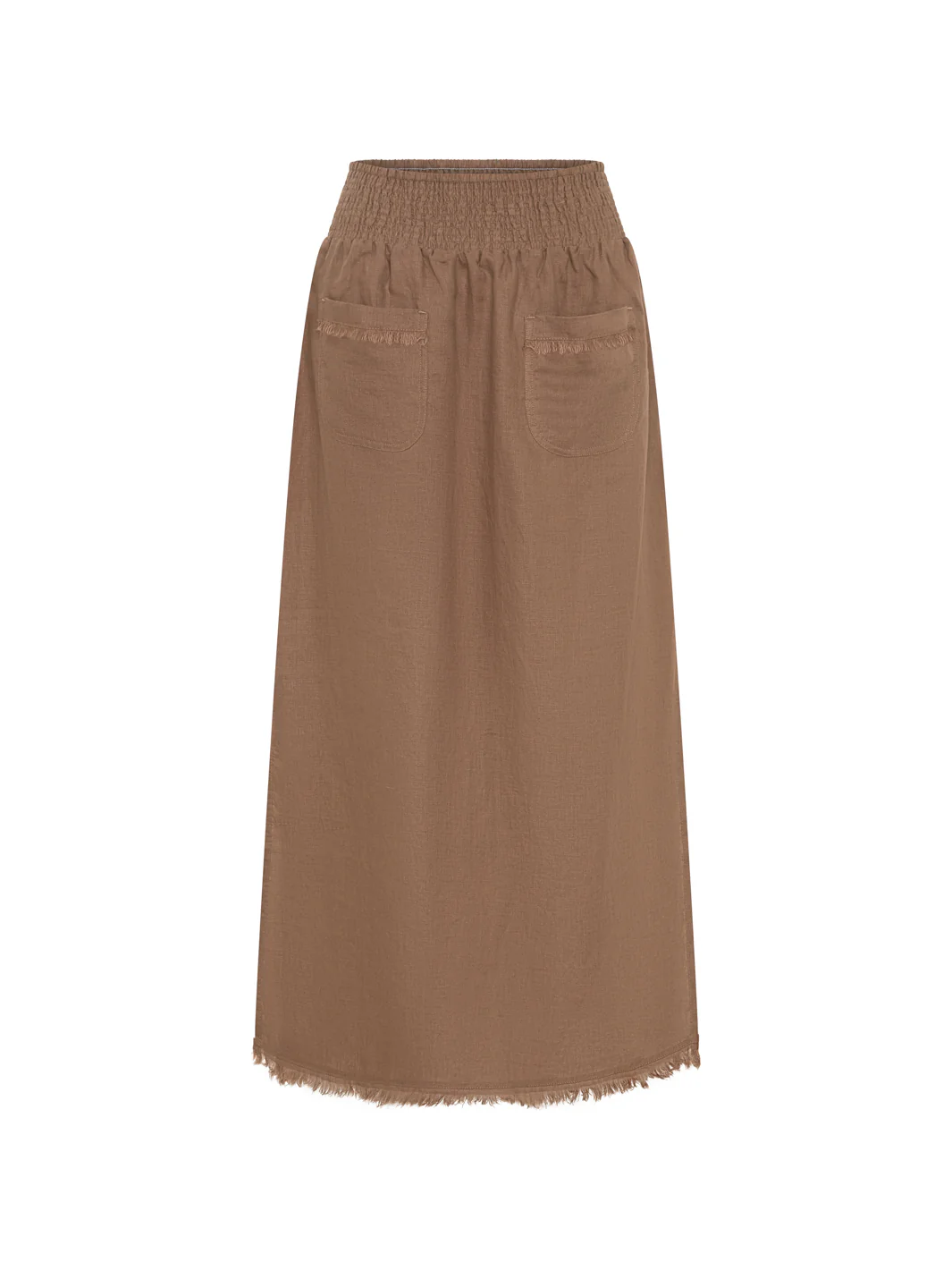 Aurora French Linen Skirt Cinnamon - Image 7