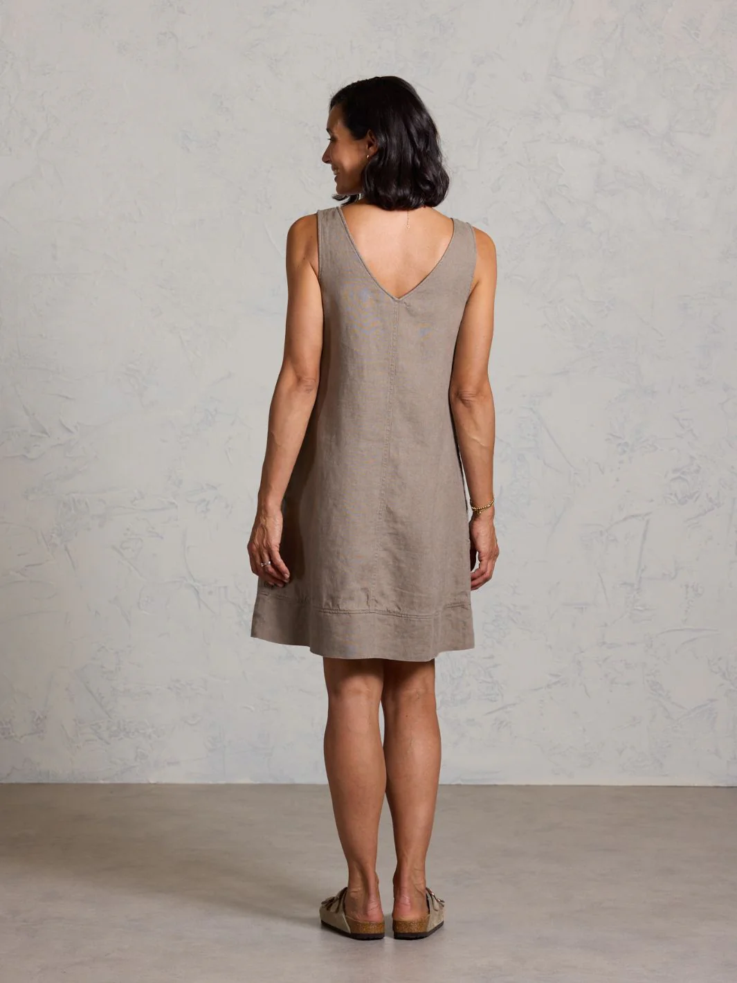 Beachcomber French Linen Dress Elm - Image 4