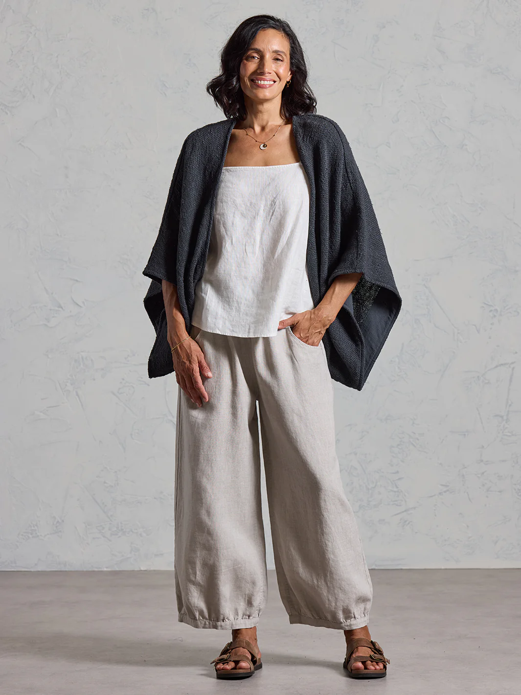 Bloom Cotton Shrug Charcoal - Image 10