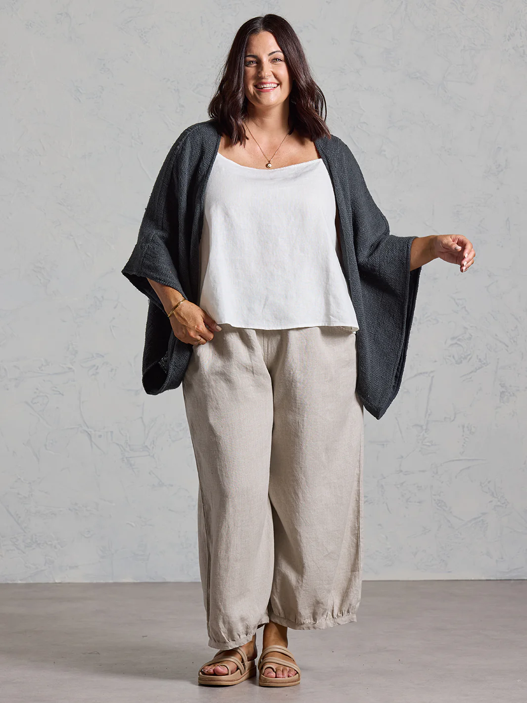 Bloom Cotton Shrug Charcoal - Image 11