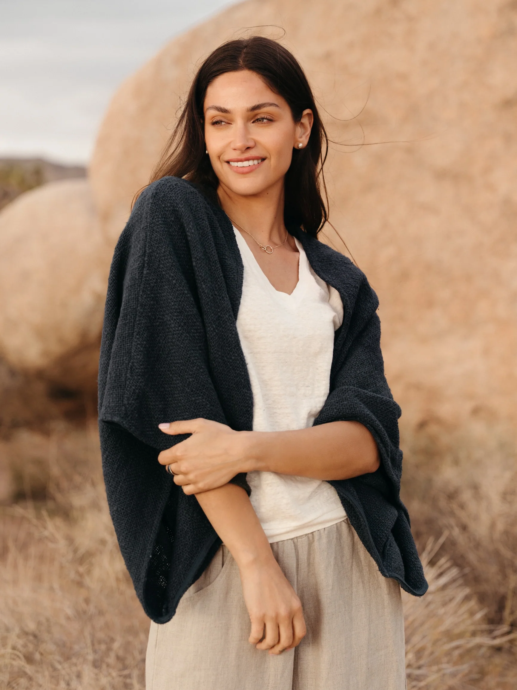 Bloom Cotton Shrug Charcoal - Image 5