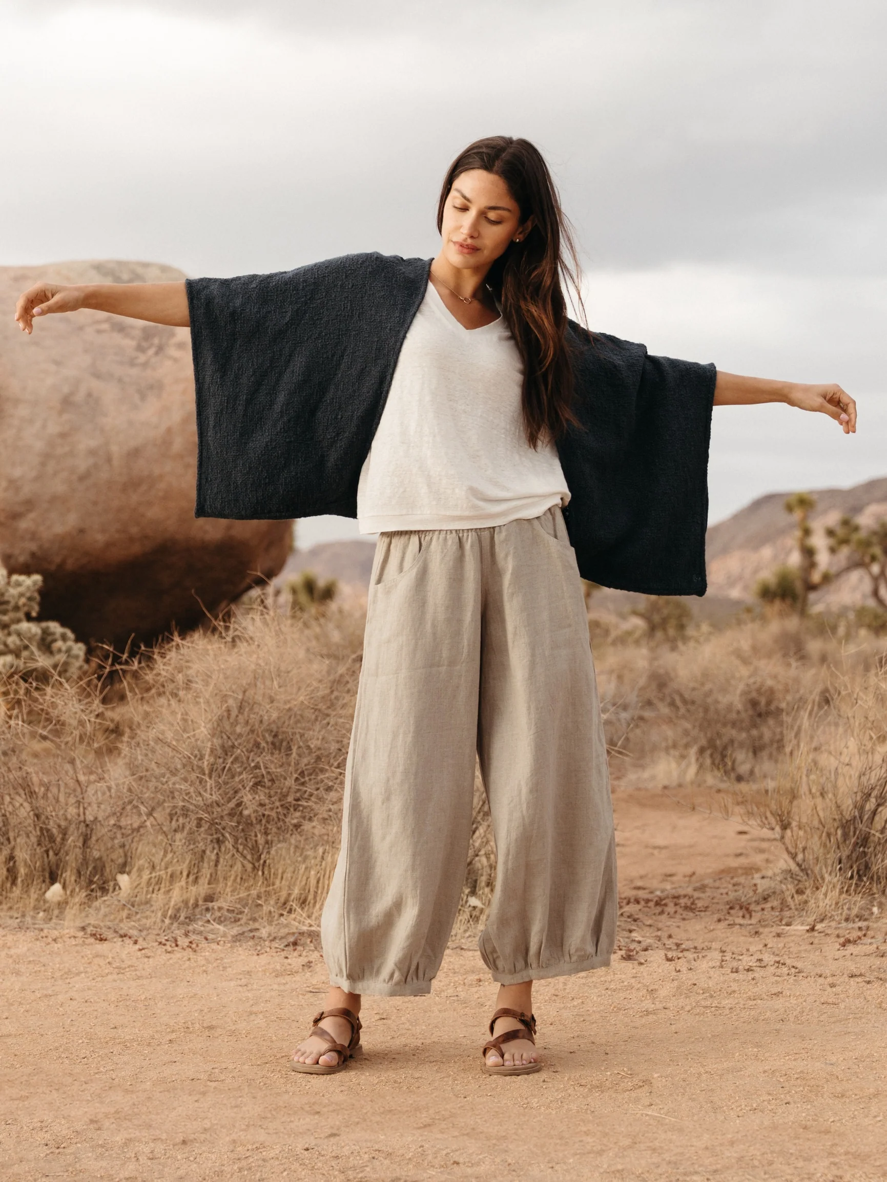 Bloom Cotton Shrug Charcoal - Image 6