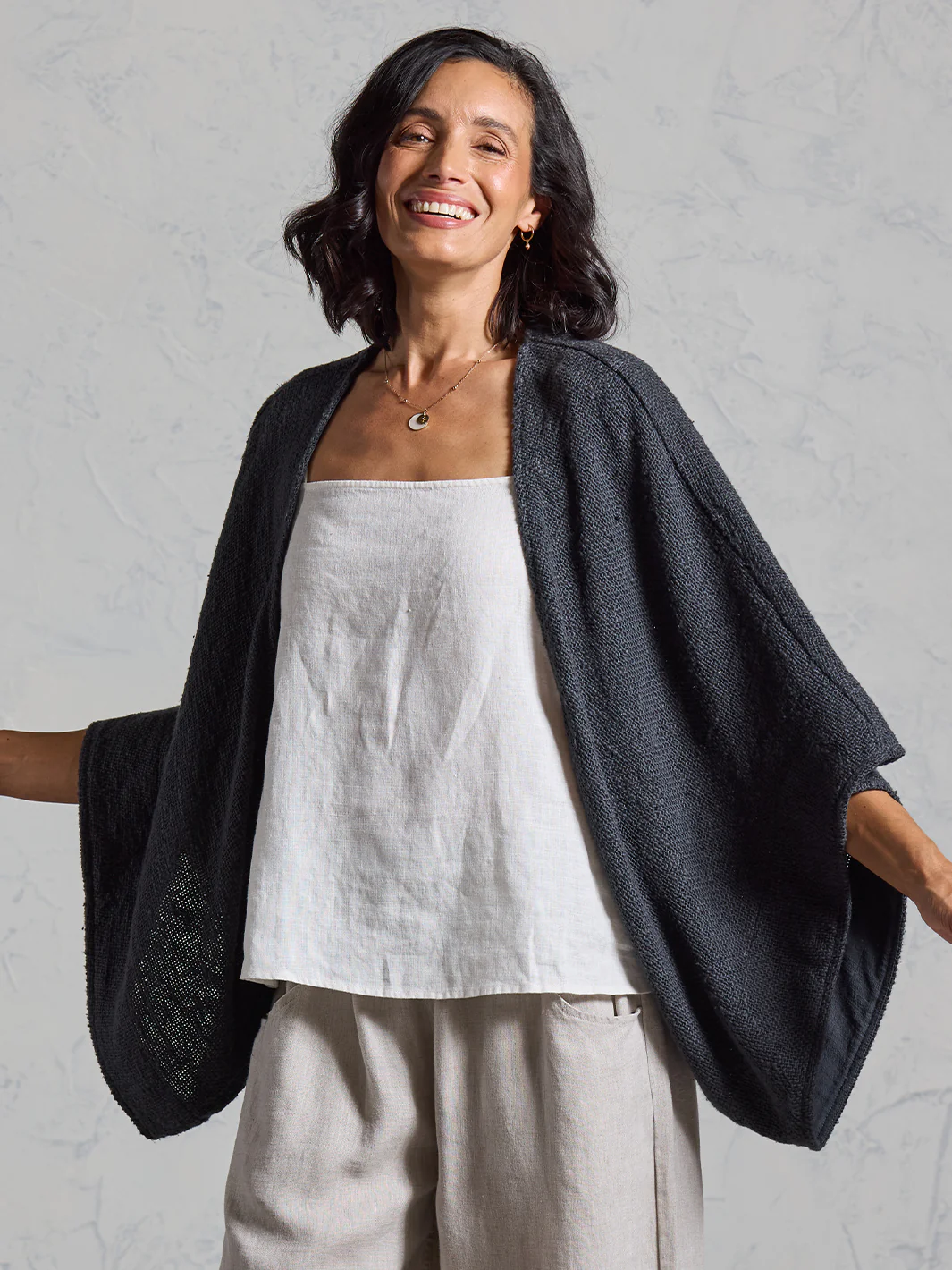 Bloom Cotton Shrug Charcoal - Image 8
