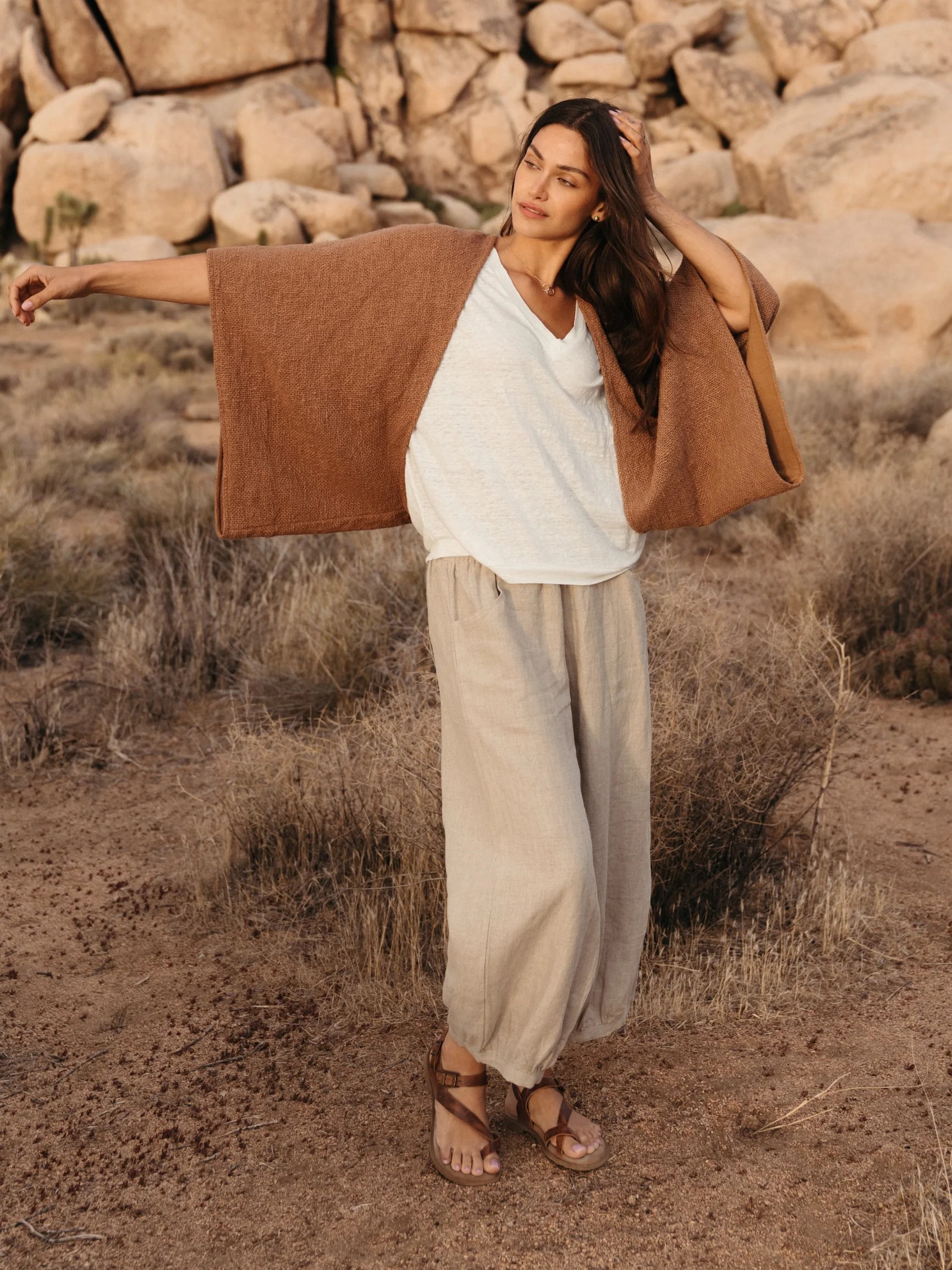 Bloom Cotton Shrug Desert Sand - Image 3