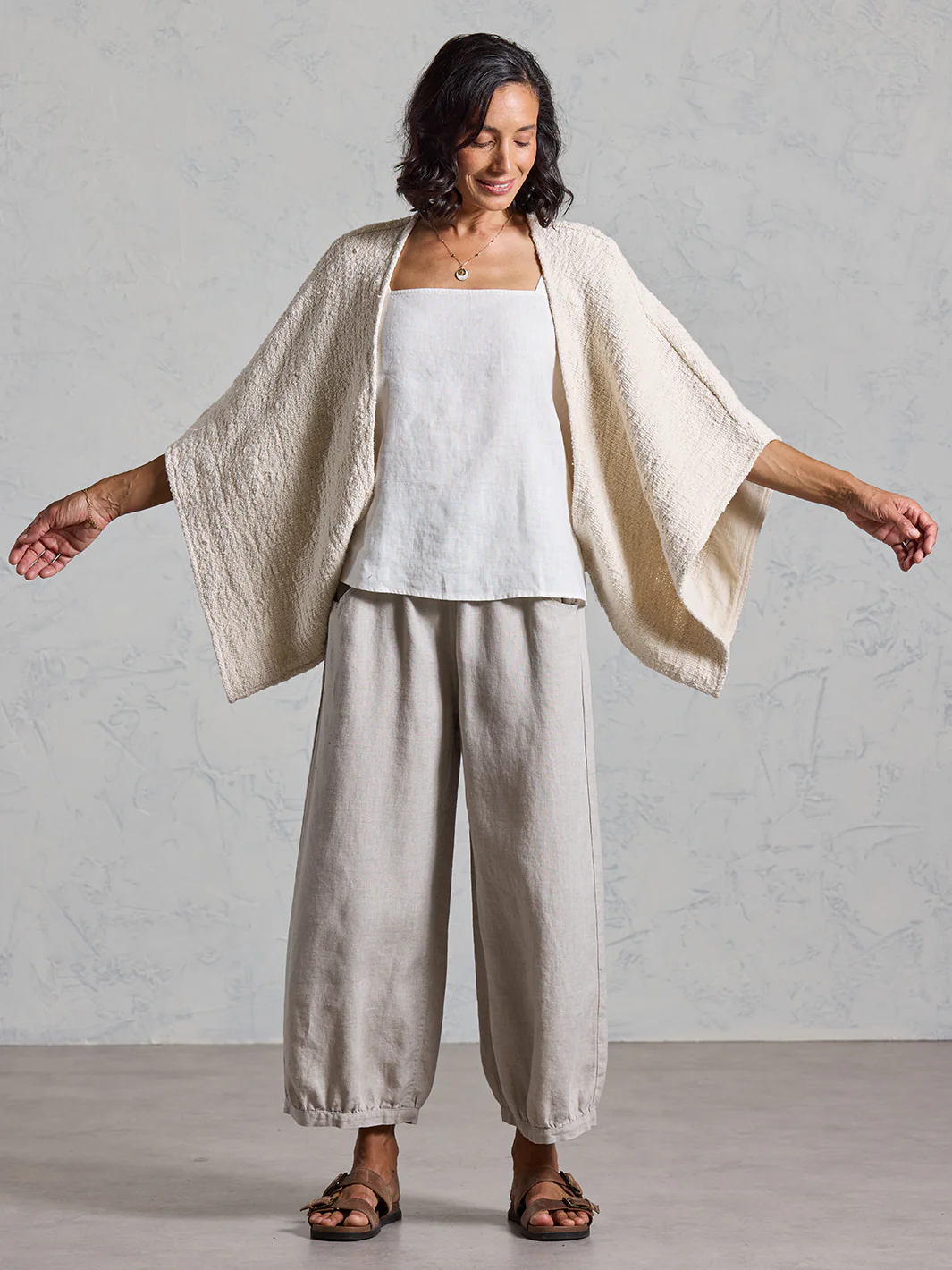 Bloom Cotton Shrug Ecru - Image 7