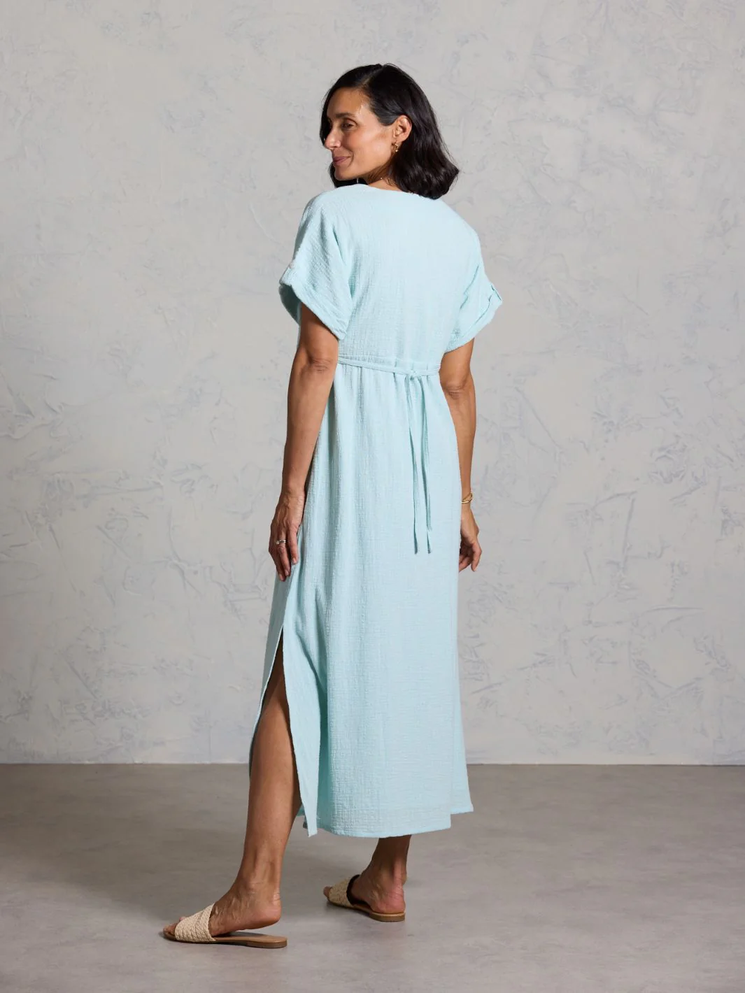 Catalina Cotton Dress Seaglass - Image 3