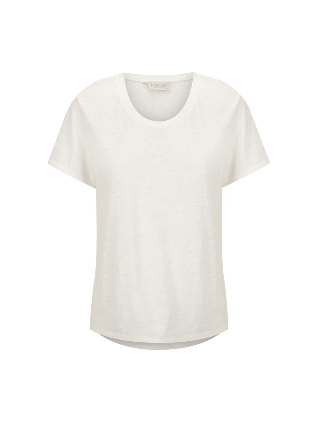 Clovelly French Linen T-Shirt Coconut - Image 7