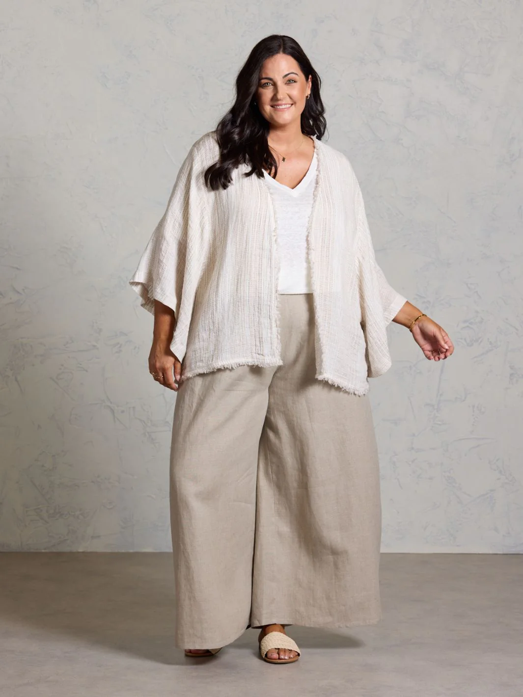 Coastal French Linen Shrug Sand Dune - Image 8
