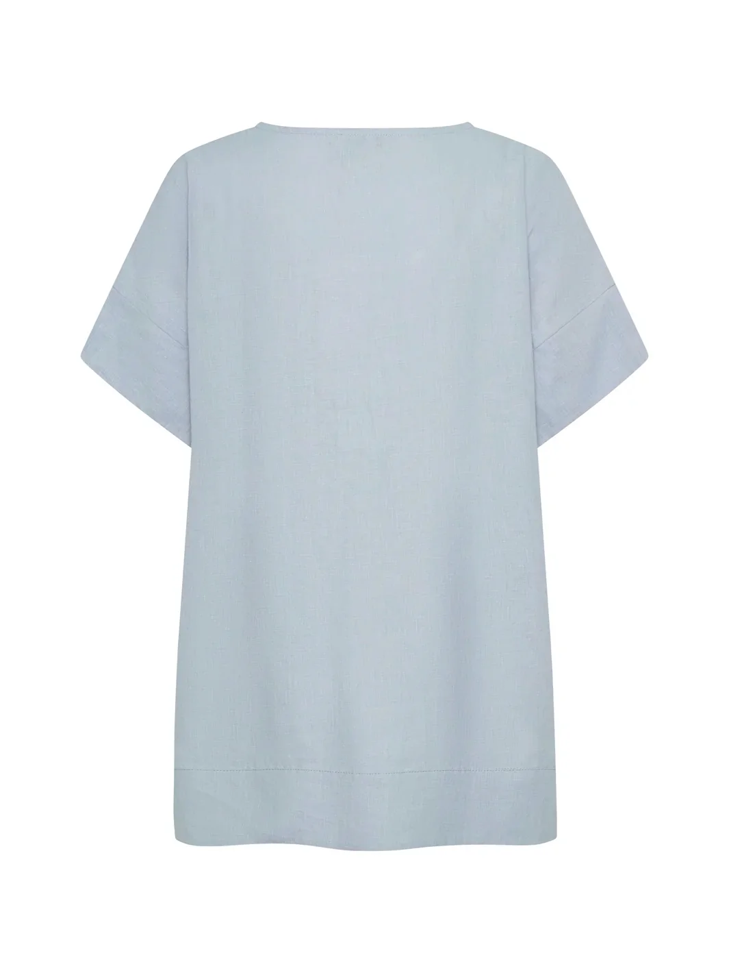 Costa French Linen and Cotton Top Slate Blue - Image 8