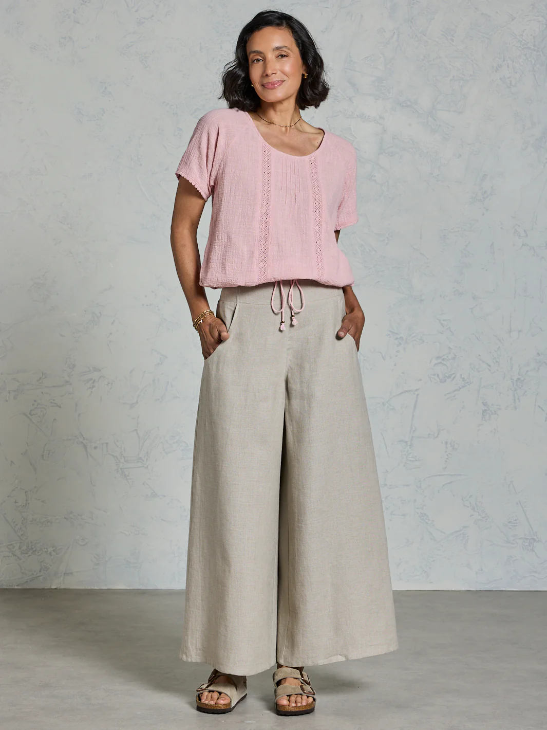 Daisy Cotton Blouse Dusty Pink - Image 4