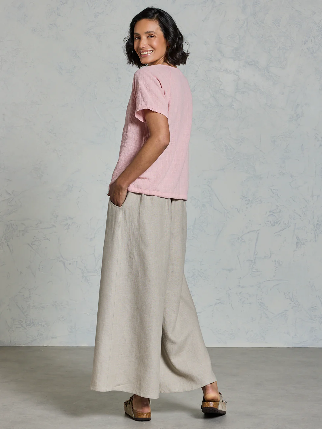 Daisy Cotton Blouse Dusty Pink - Image 5