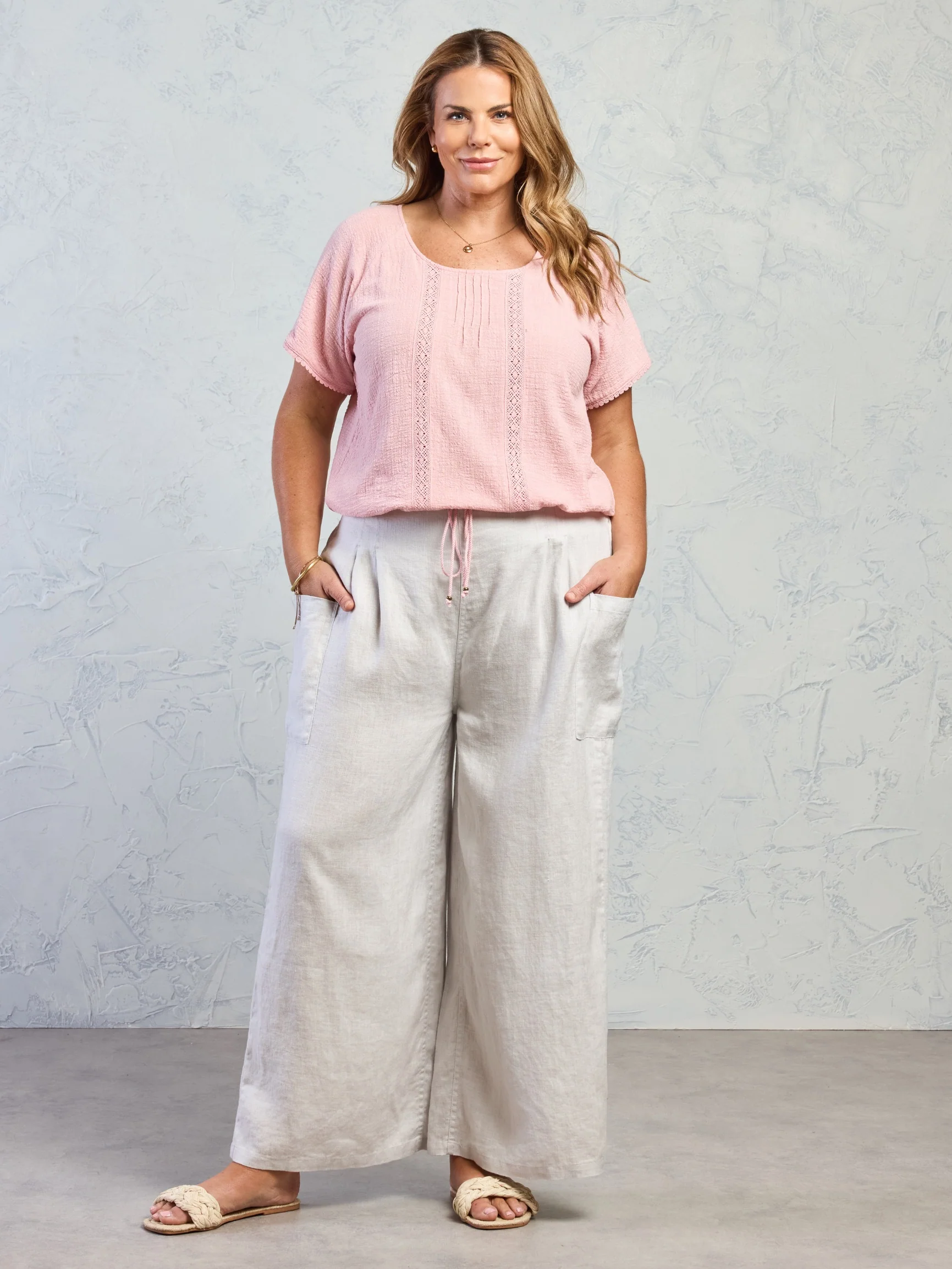 Daisy Cotton Blouse Dusty Pink - Image 6
