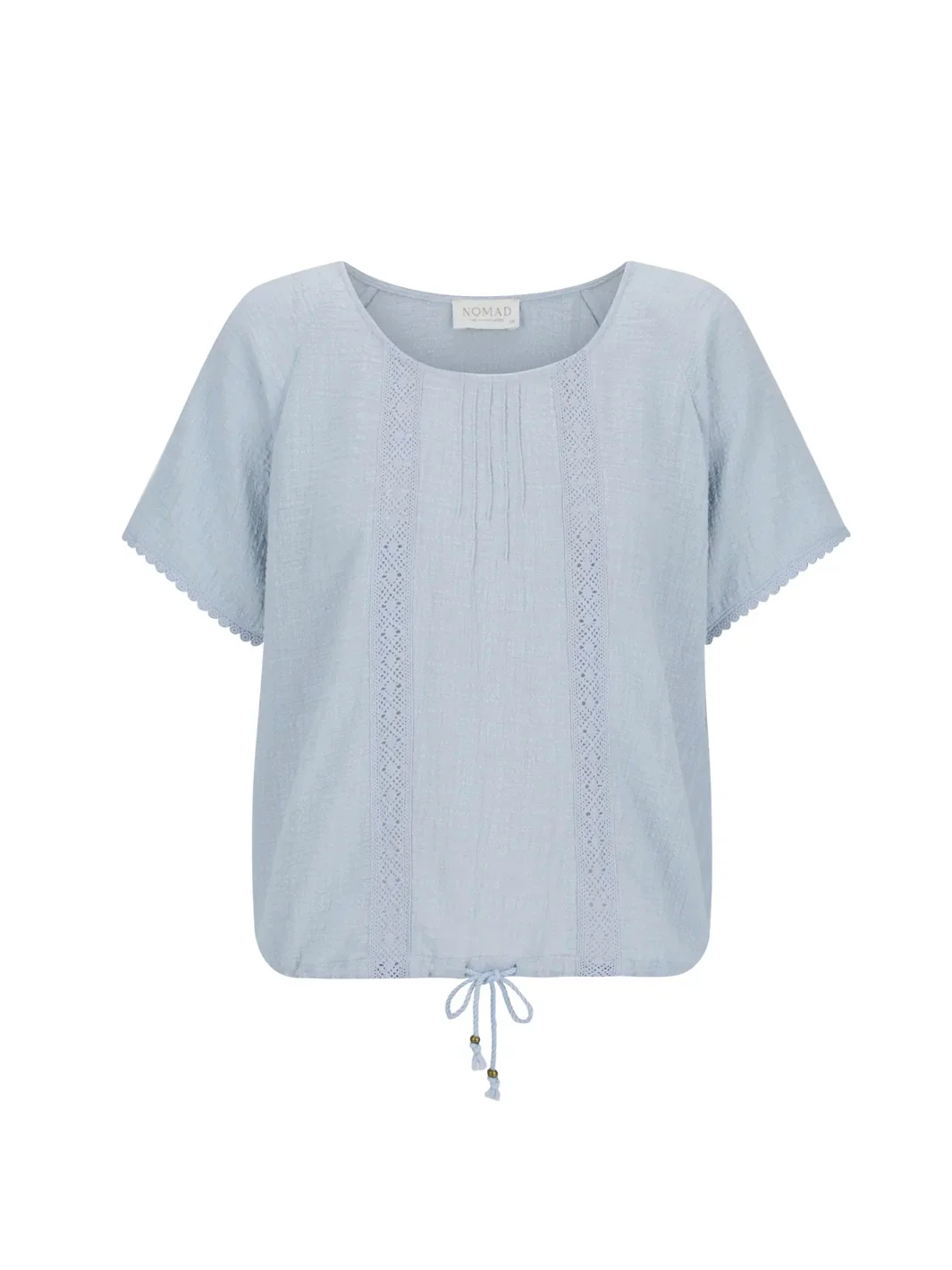 Daisy Cotton Blouse Slate Blue - Image 6