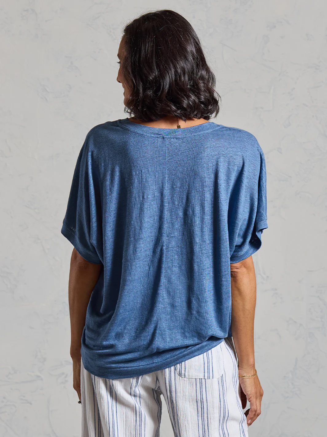 Iris Jersey T-Shirt Aegean Blue - Image 4