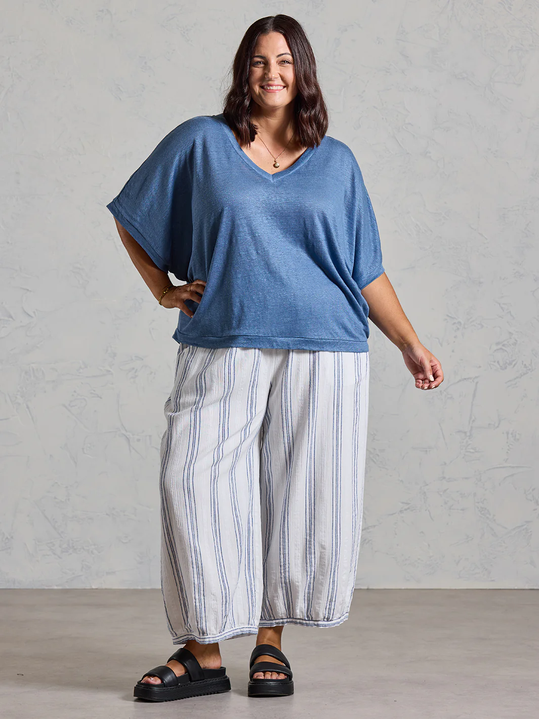 Iris Jersey T-Shirt Aegean Blue - Image 6