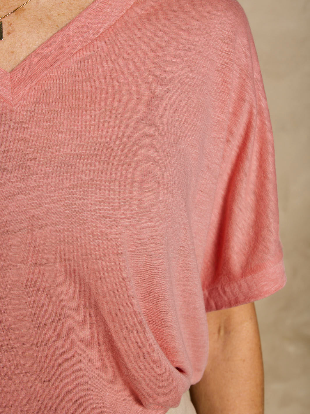 Iris Jersey T-Shirt Dusty Coral - Image 5