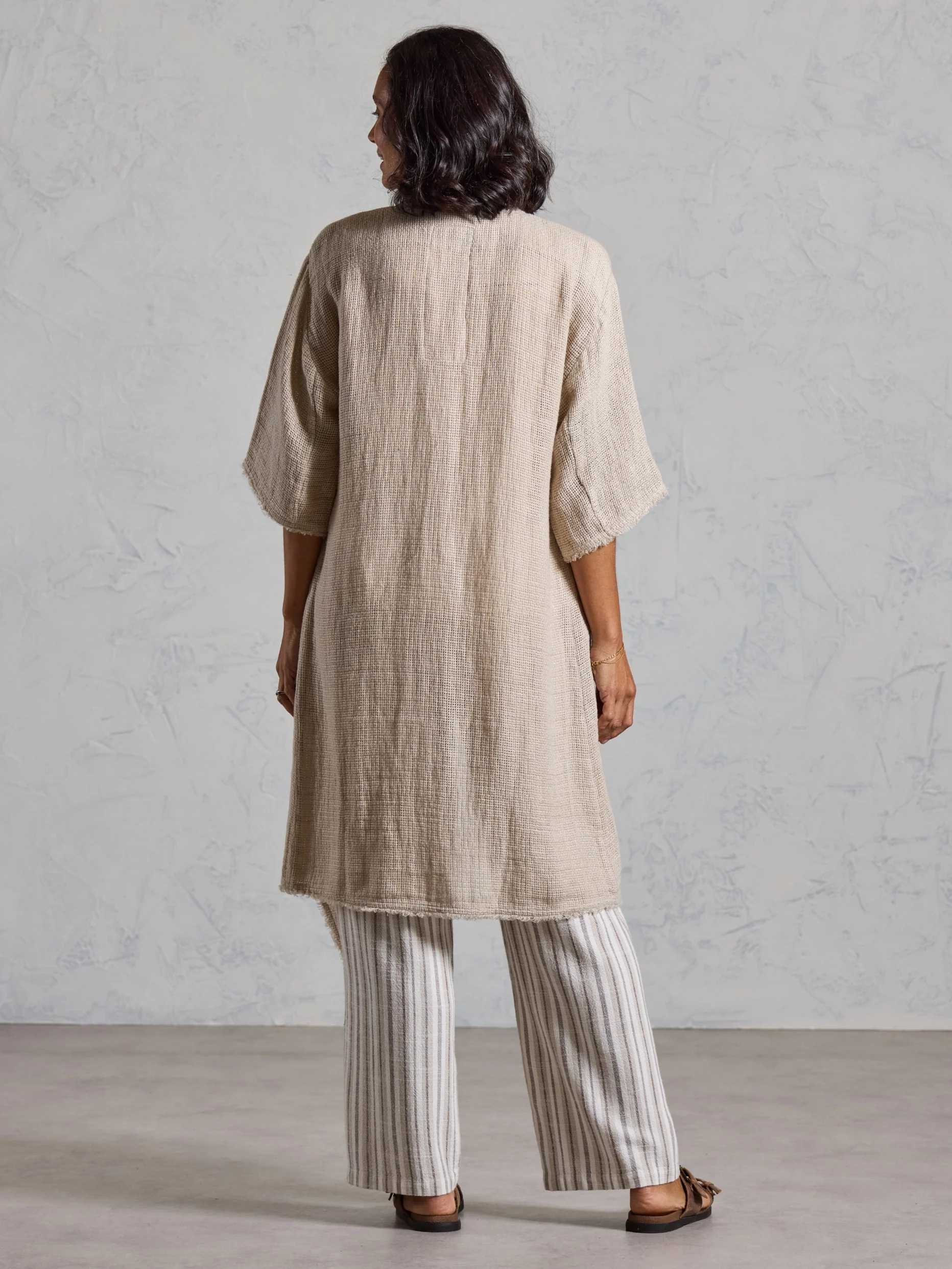 Laguna French Linen Kimono Natural - Image 6