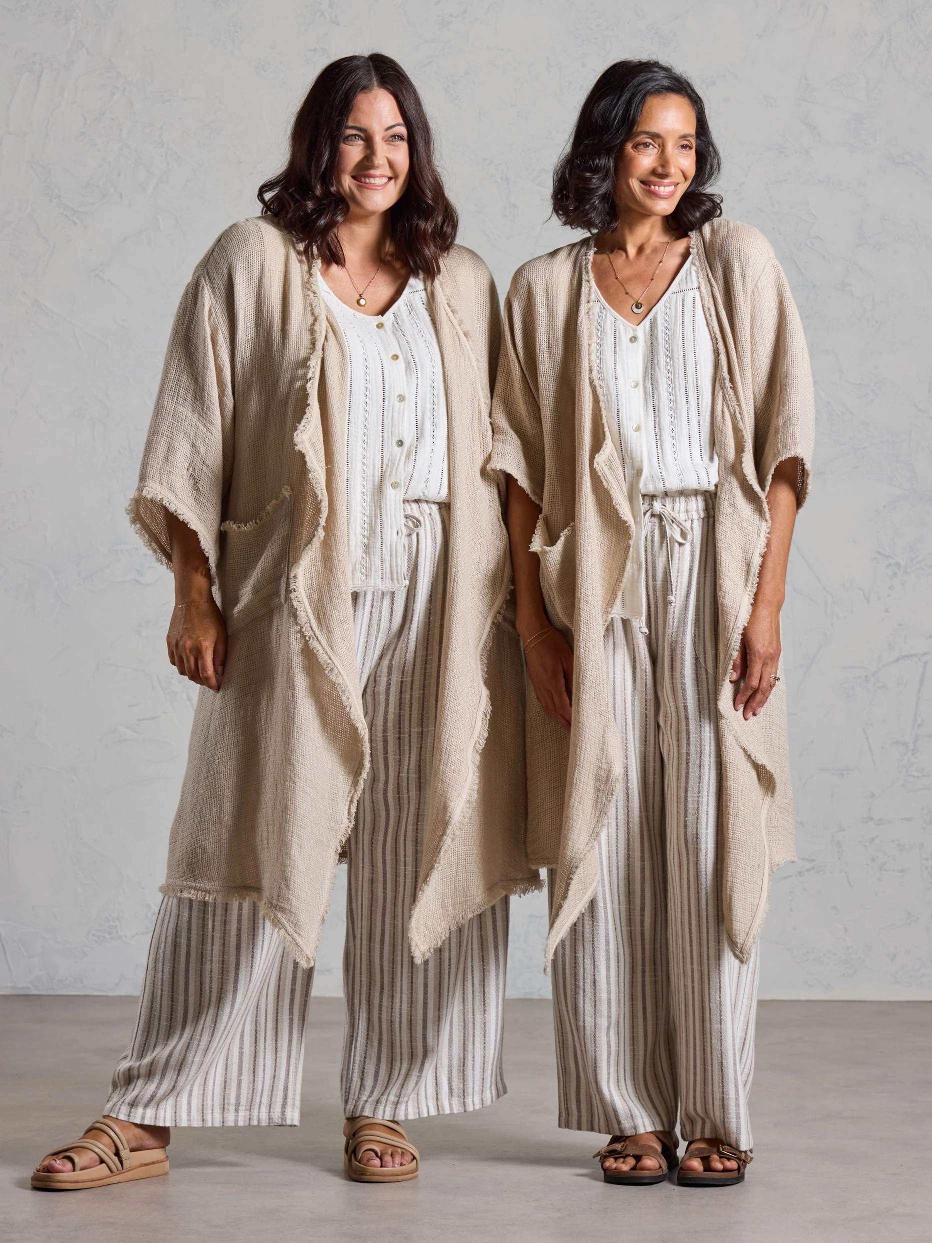 Laguna French Linen Kimono Natural - Image 8