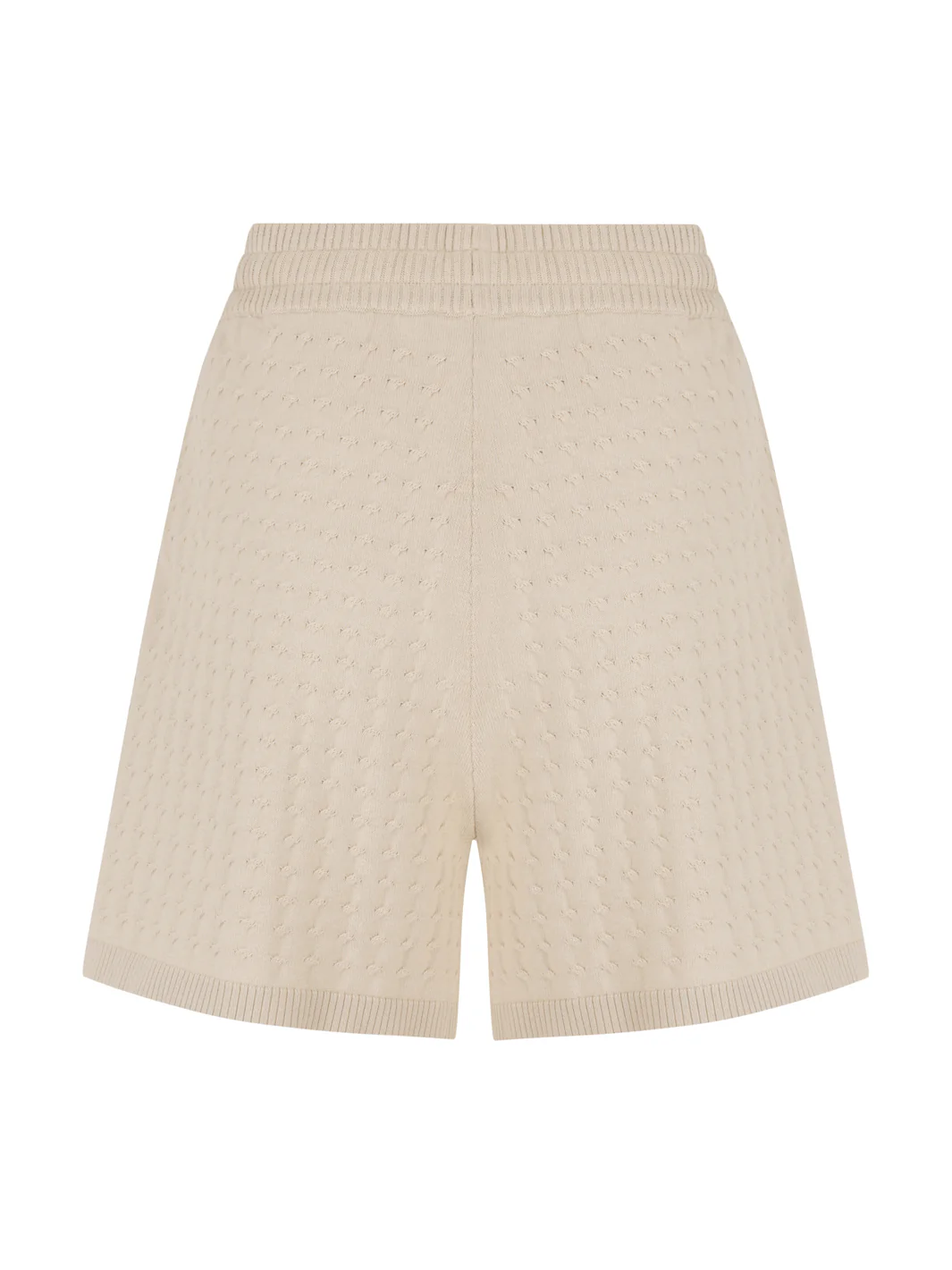 Lennox Cotton Knit Shorts Stone - Image 7