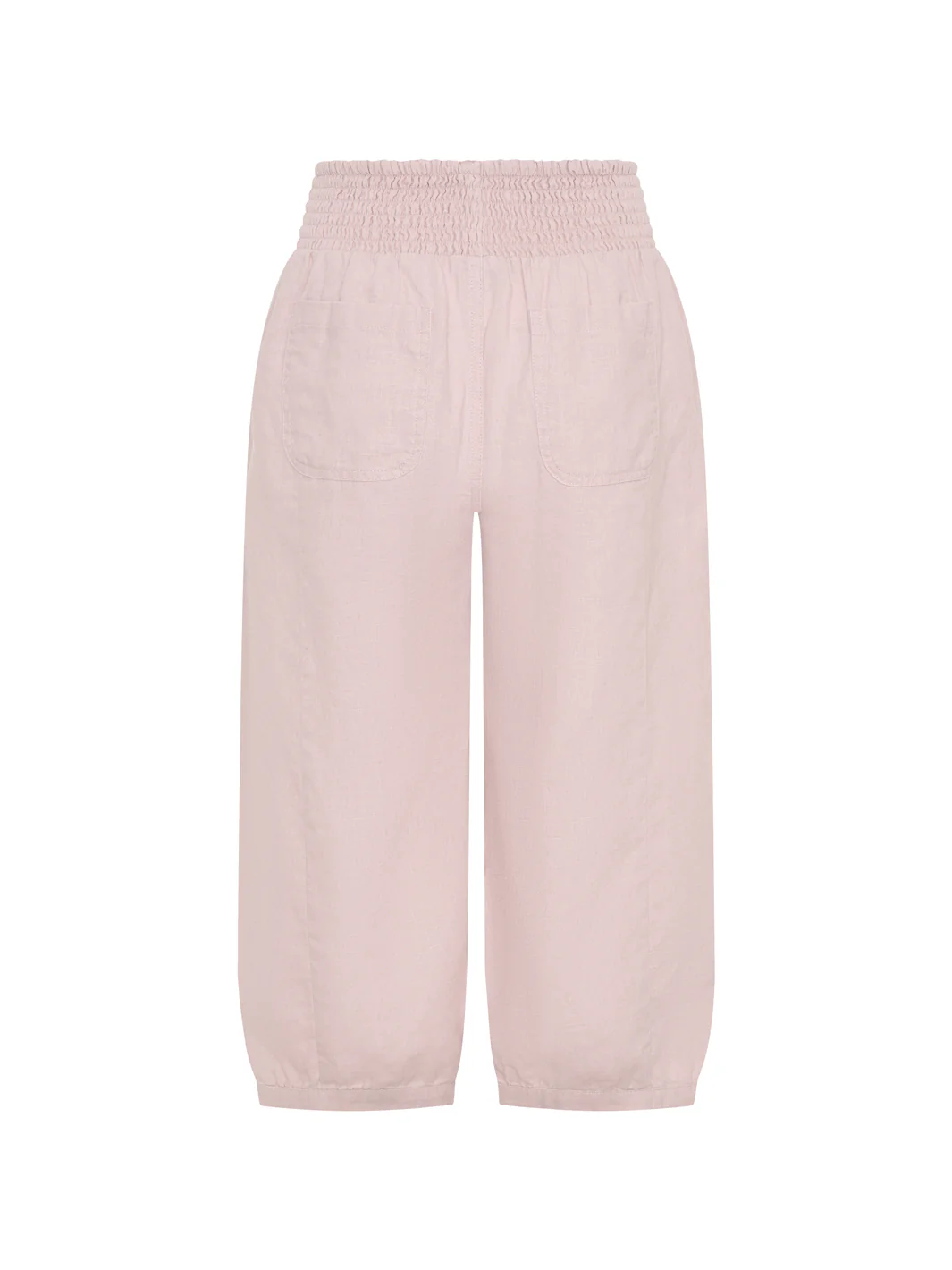 Marrakech French Linen Cropped Pants Dusty Pink - Image 5