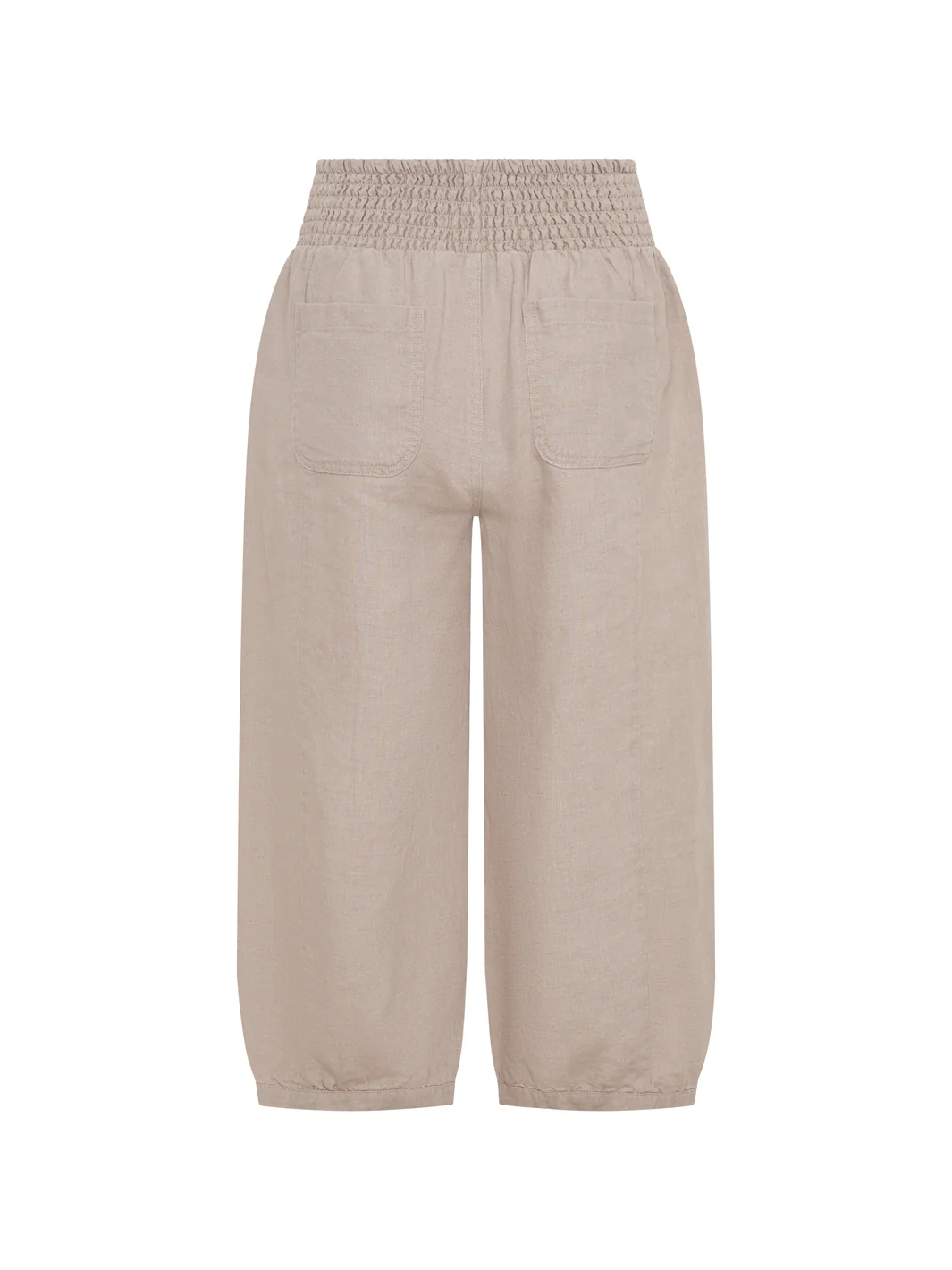 Marrakech French Linen Cropped Pants Flax - Image 6
