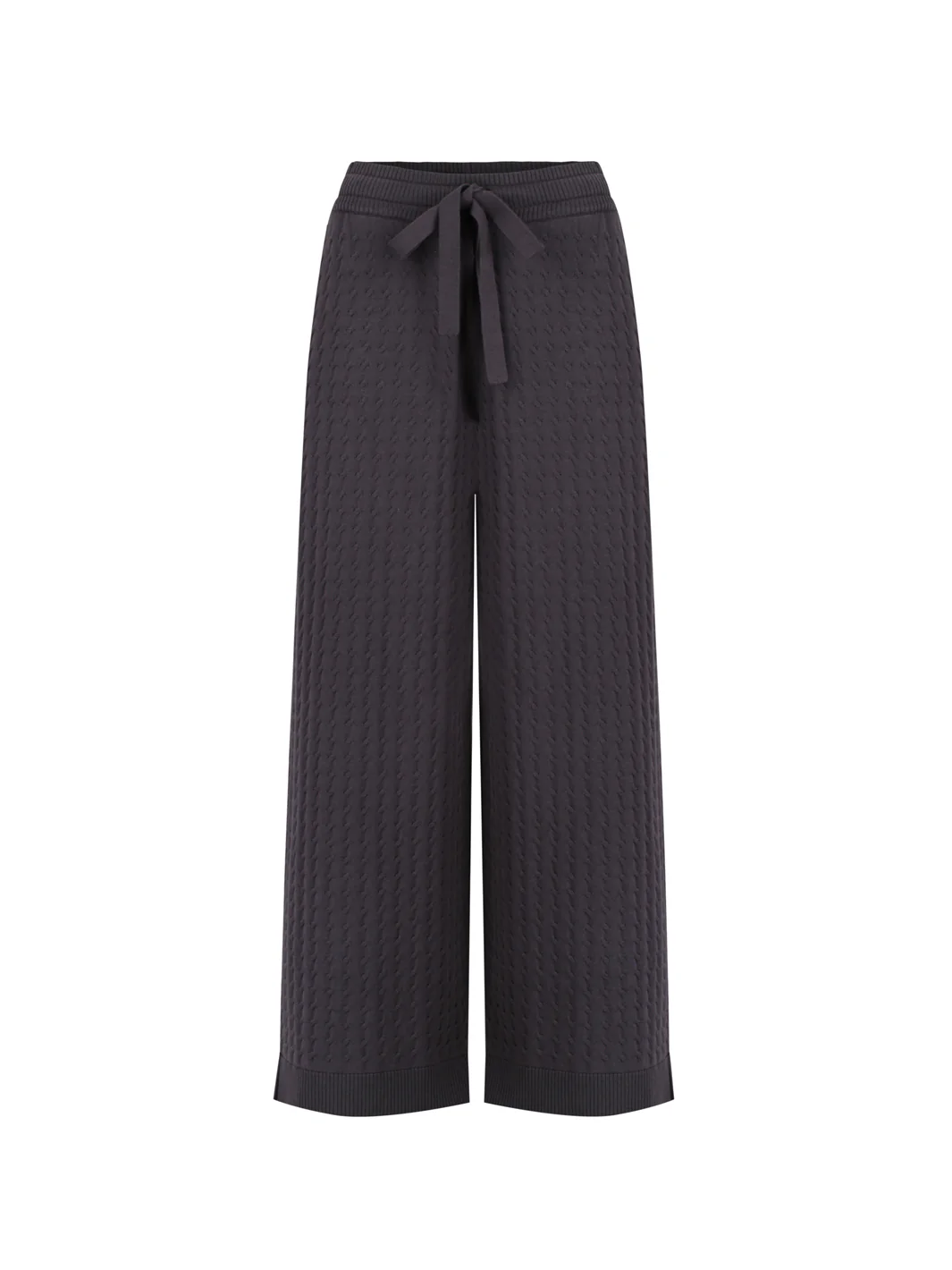 Pambula Cotton Knit Pants Charcoal - Image 6