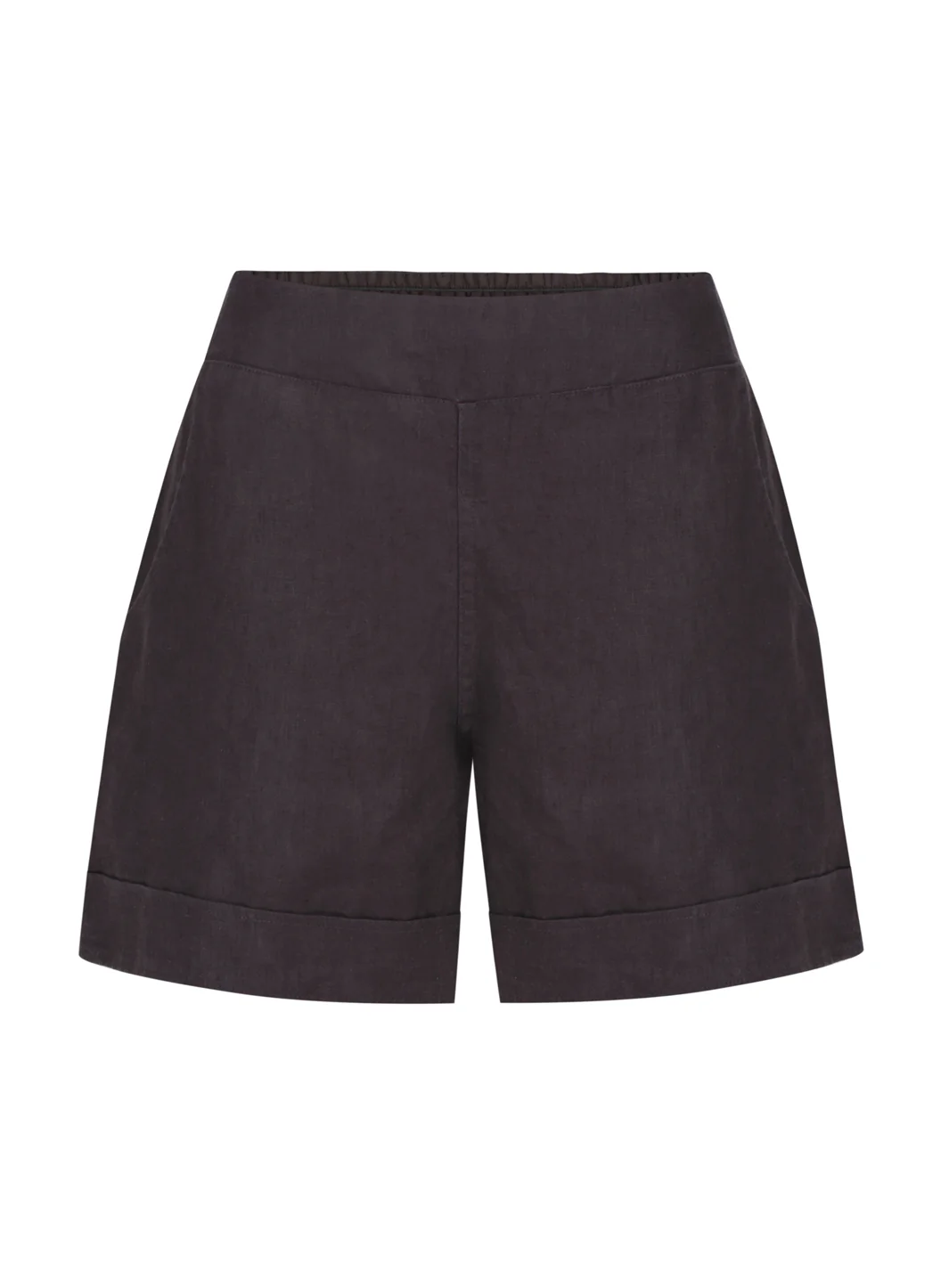 Paros French Linen Shorts Charcoal - Image 5