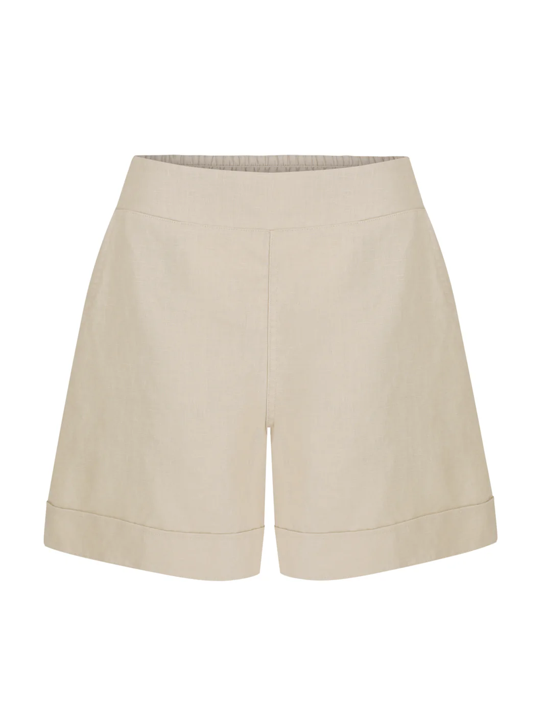 Paros French Linen Shorts Stone - Image 6