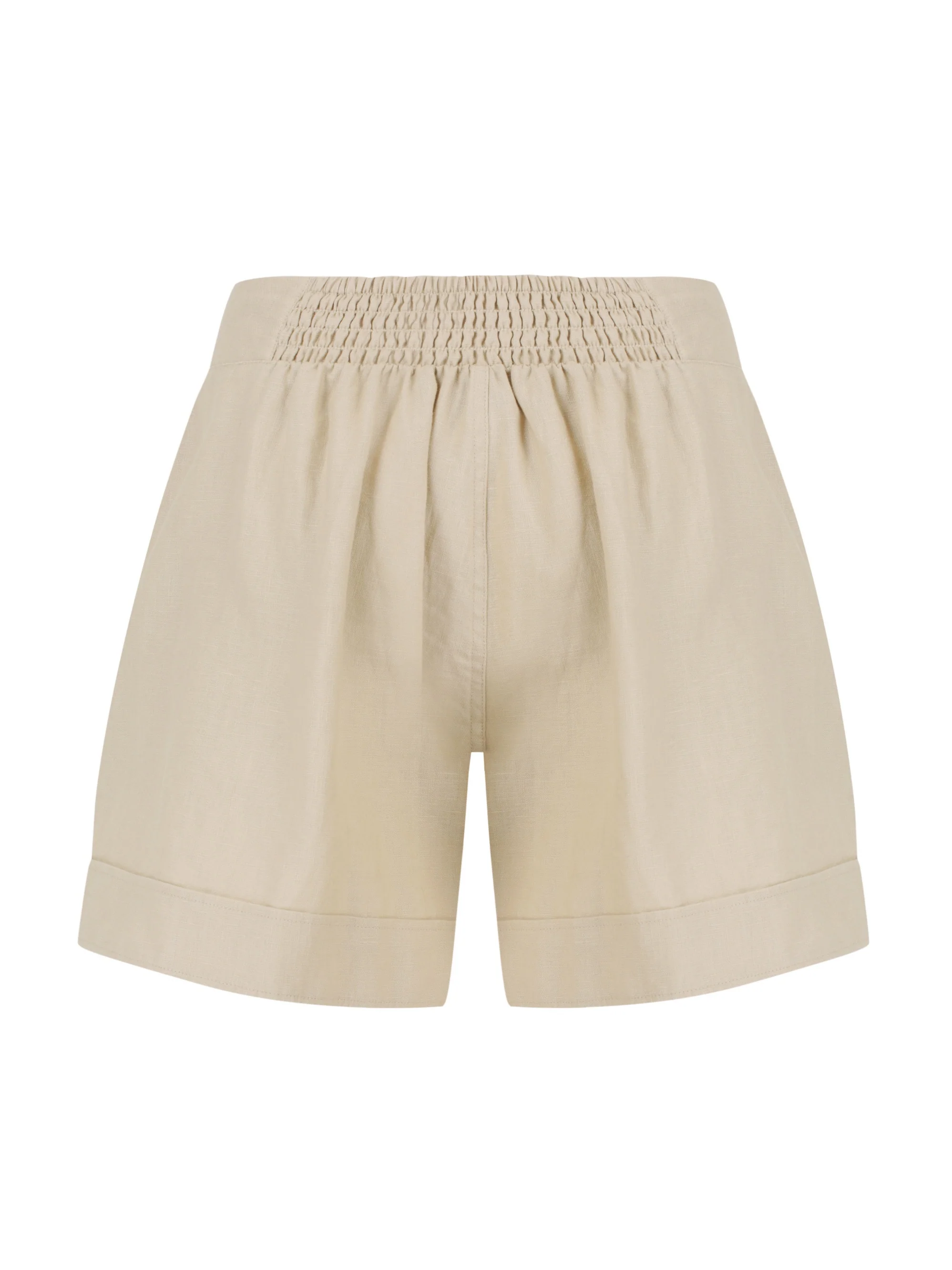 Paros French Linen Shorts Stone - Image 7