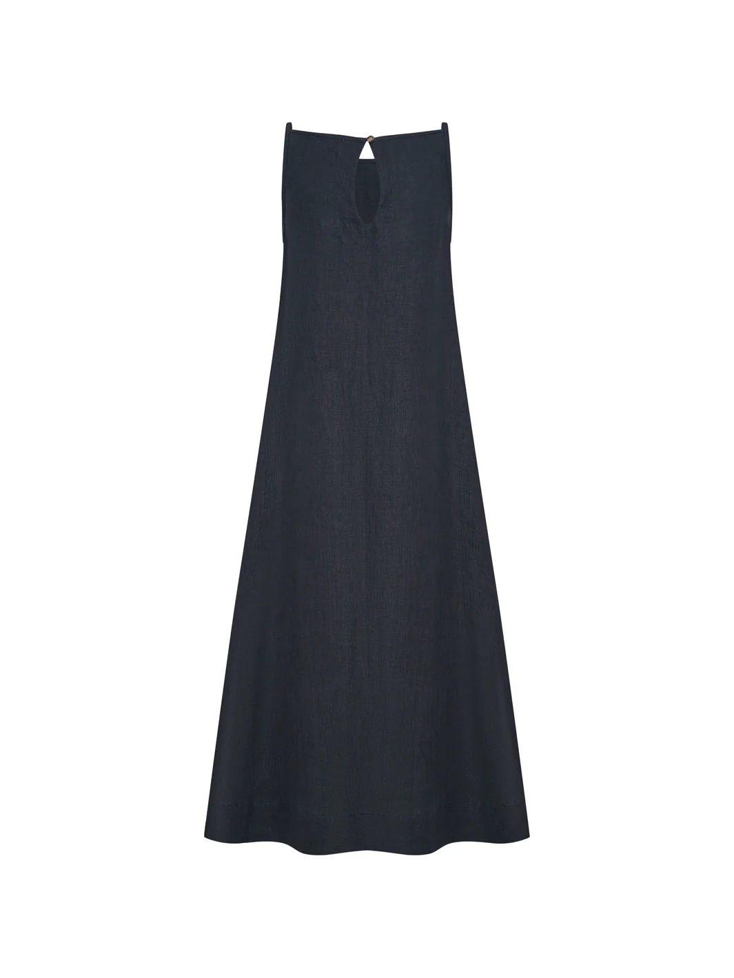 Peony French Linen Dress Charcoal - Image 7