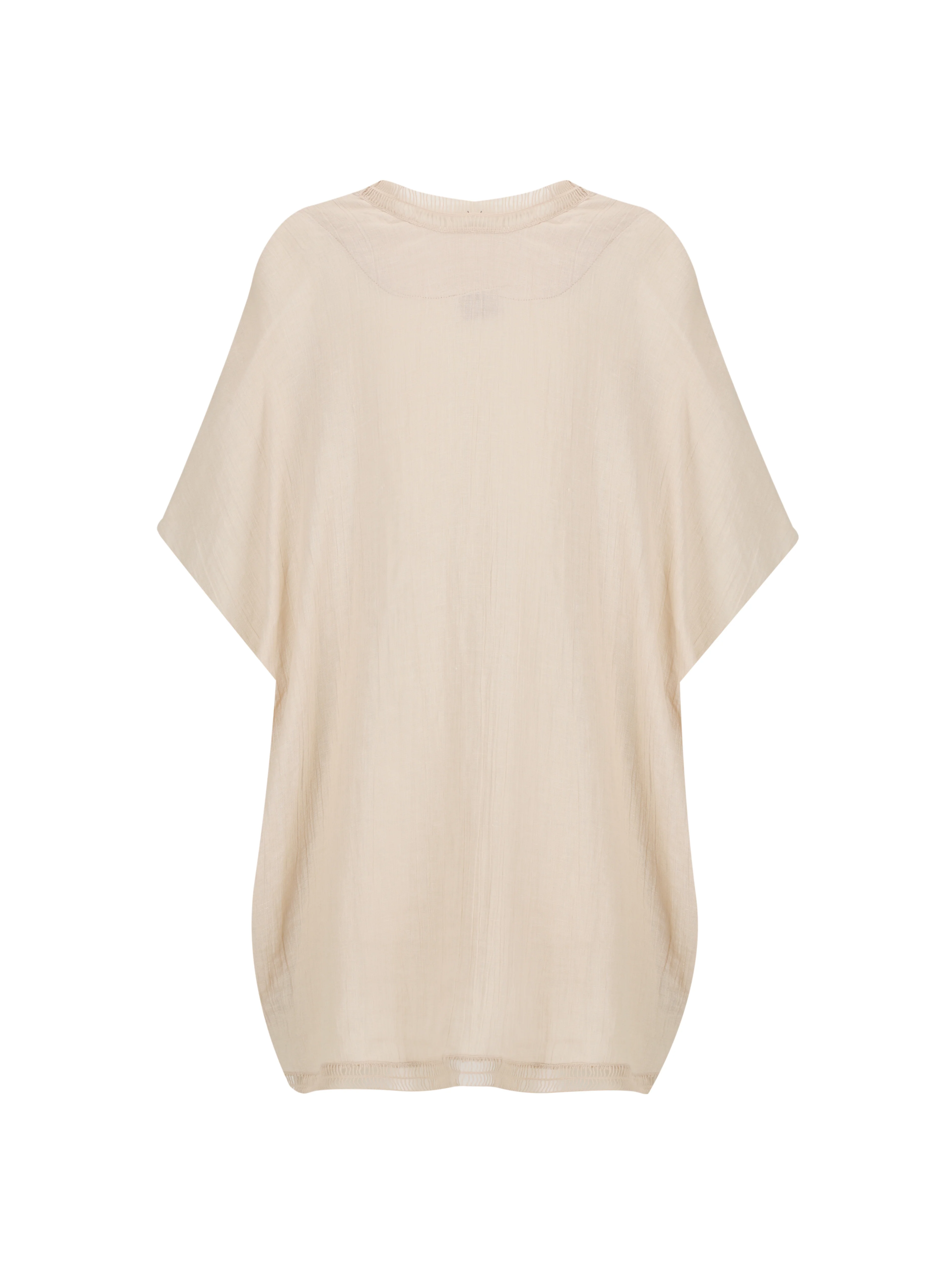 Rhea French Linen Kimono Stone - Image 8