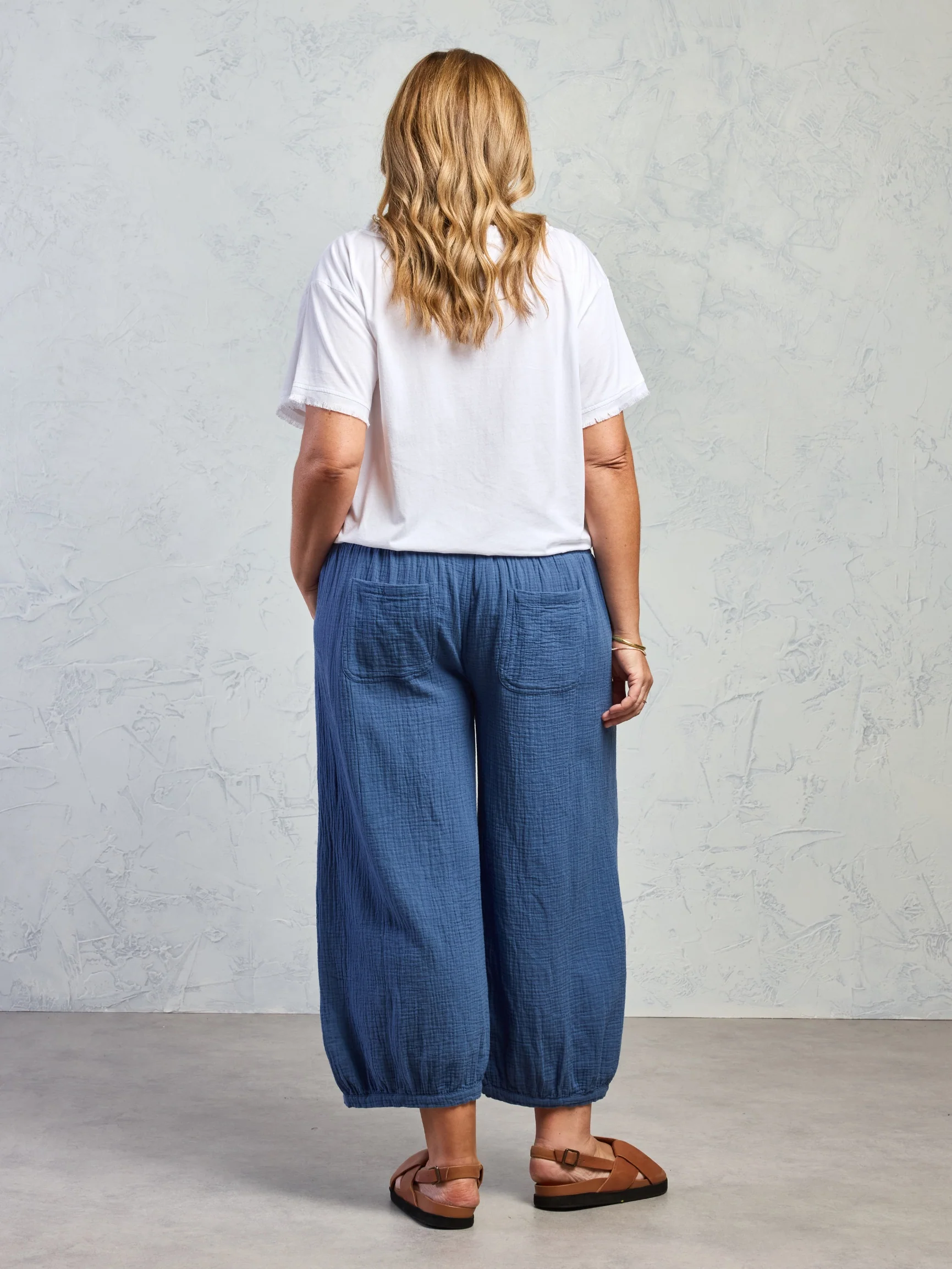 Sadhu Cotton Pants Aegean Blue - Image 6