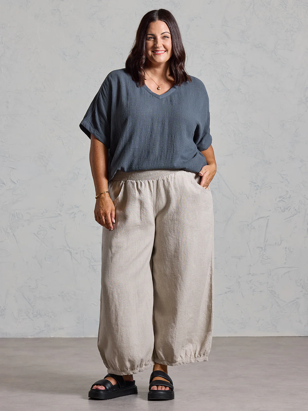 Sadhu French Linen Pants Flax - Image 6