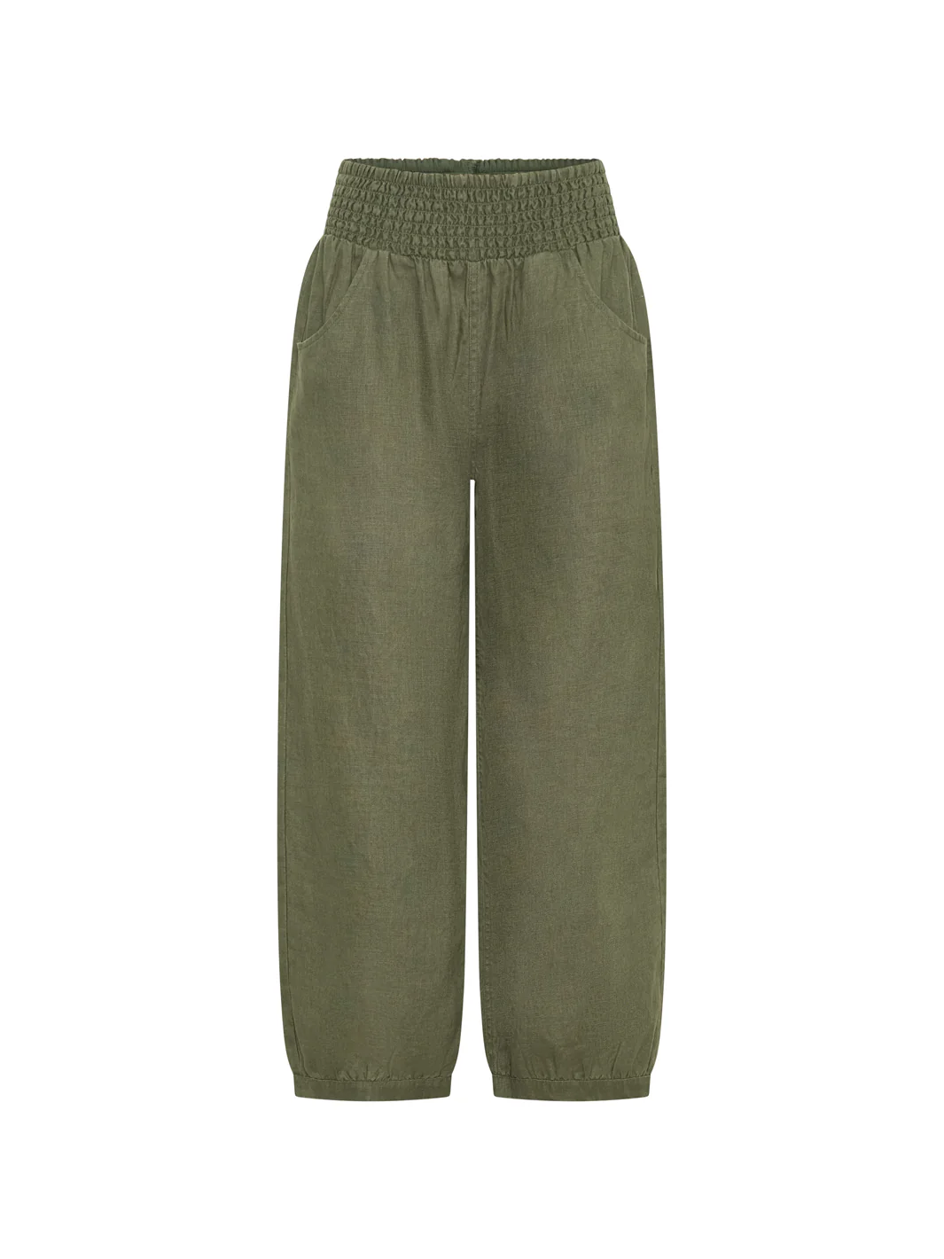 Sadhu French Linen Pants Olive - Image 6