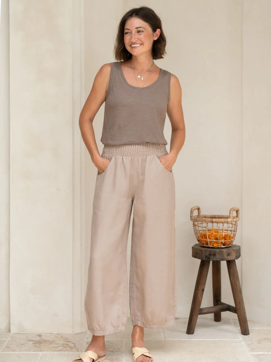 Sadhu French Linen Pants Tuffet