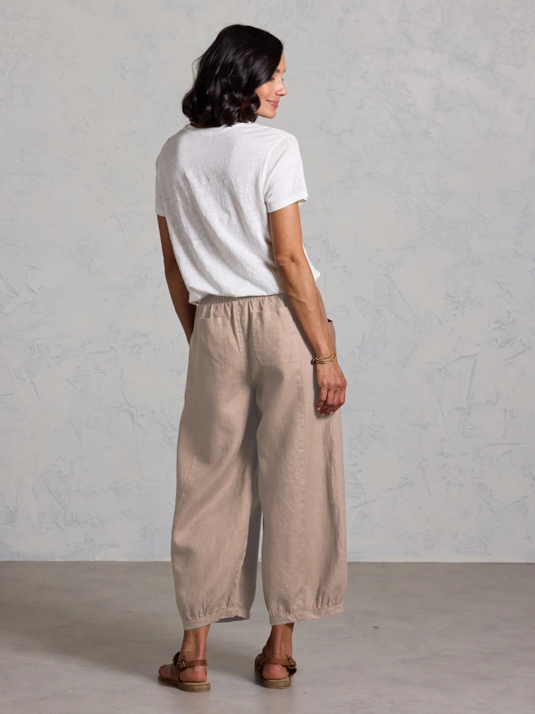 Sadhu French Linen Pants Tuffet - Image 3