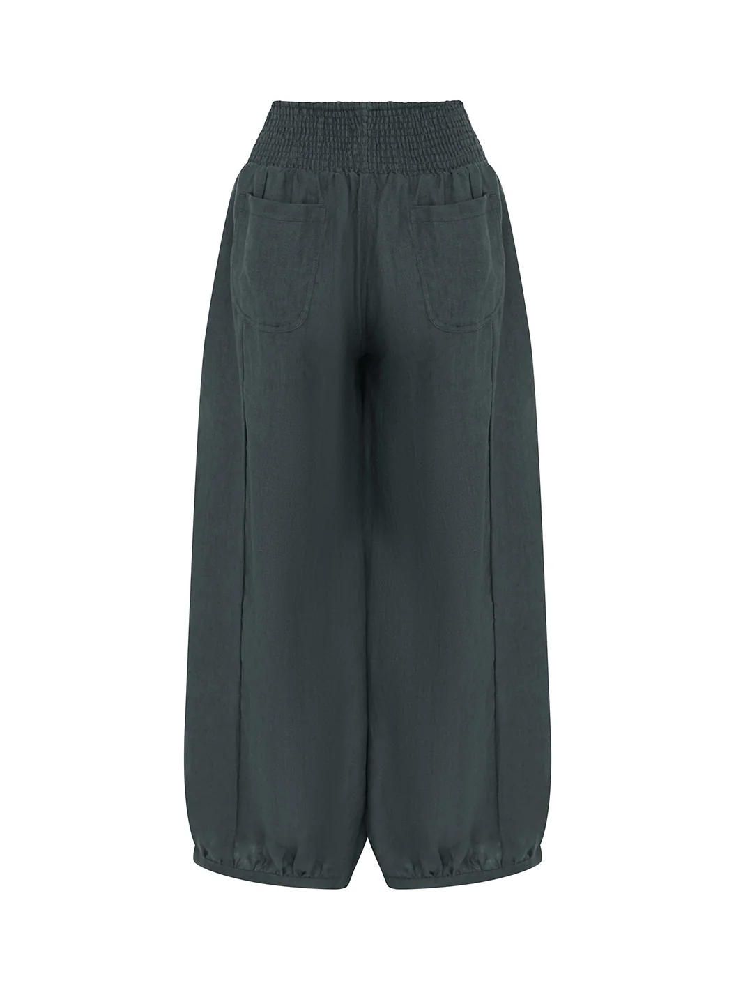 Sadhu French Linen Pants Charcoal - Image 7