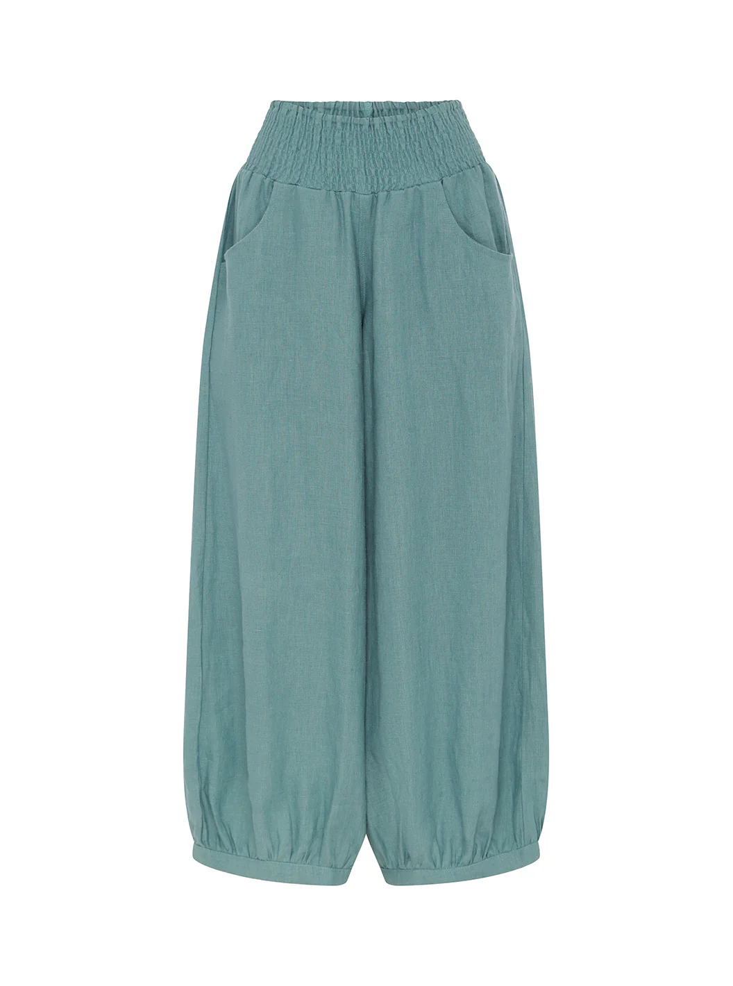 Sadhu French Linen Pants Tahiti Blue - Image 6
