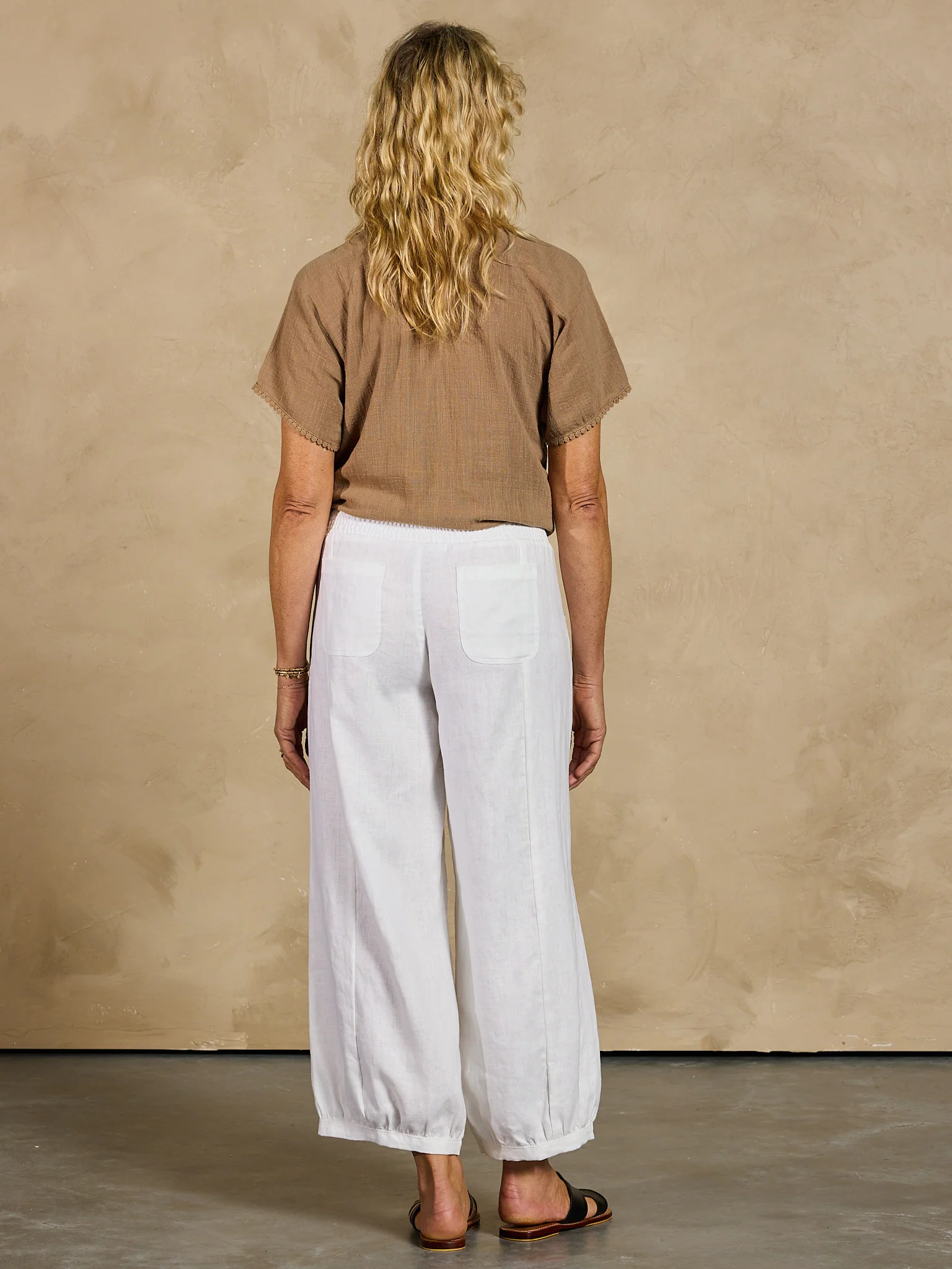 Sadhu French Linen Pants White - Image 5