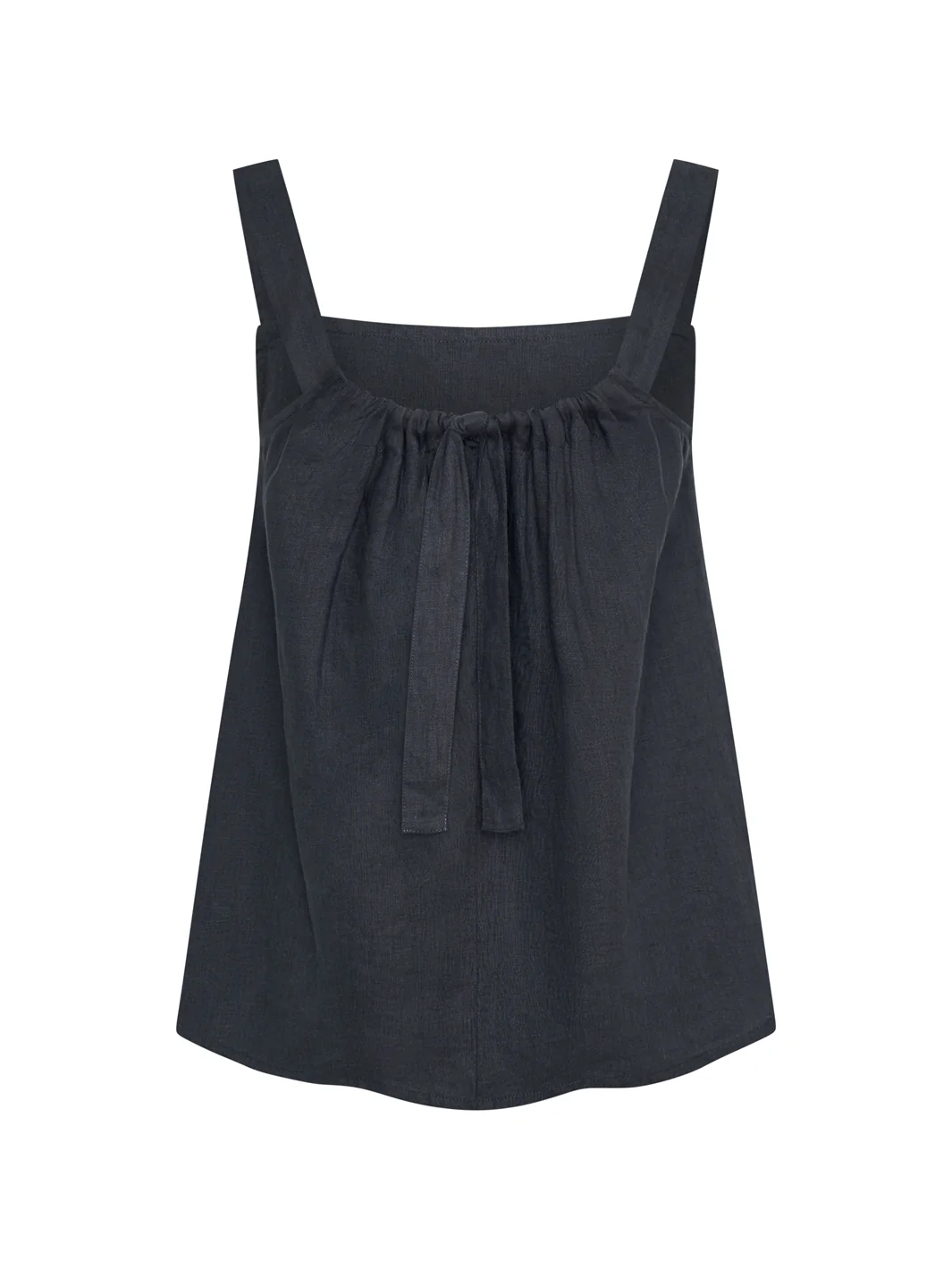 Soella French Linen Top Charcoal - Image 10