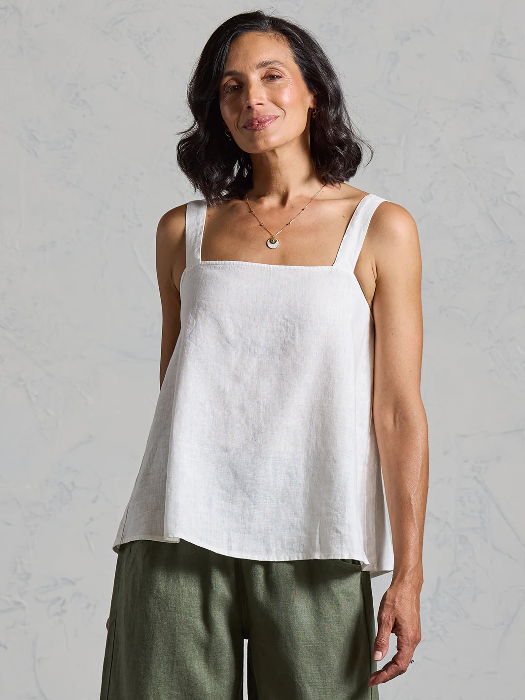 Soella French Linen Top Coconut - Image 4