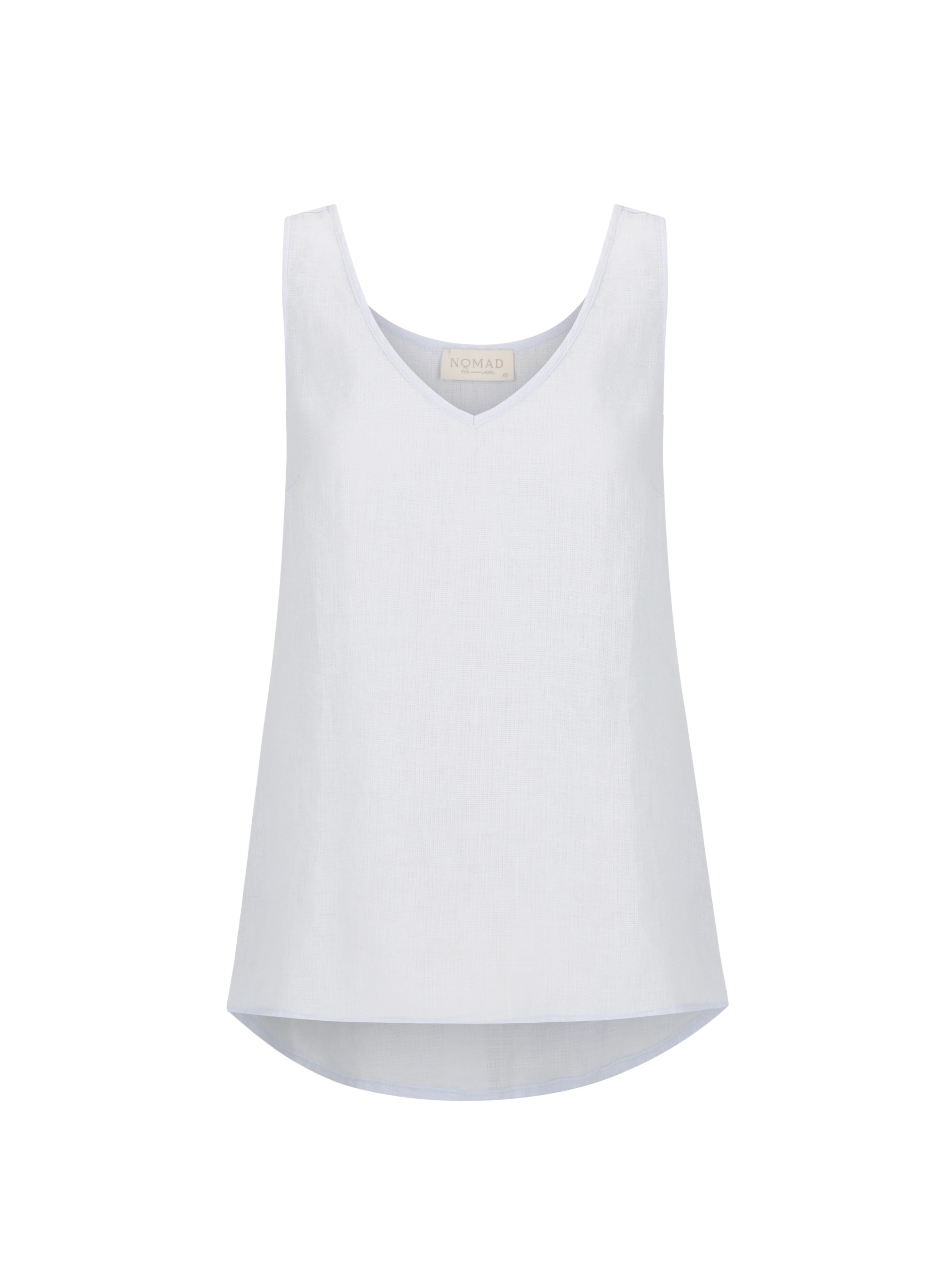 Tilba French Linen Top Serene Blue - Image 9