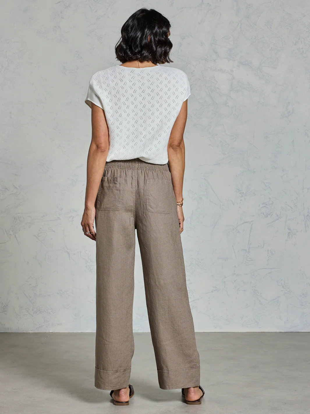 Yamba French Linen Pants Elm - Image 5