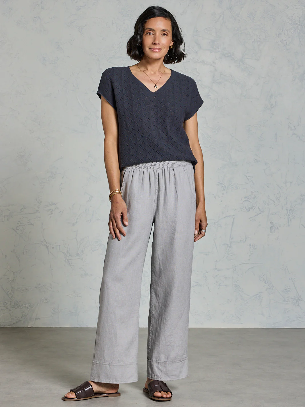 Yamba French Linen Pants Fog - Image 3